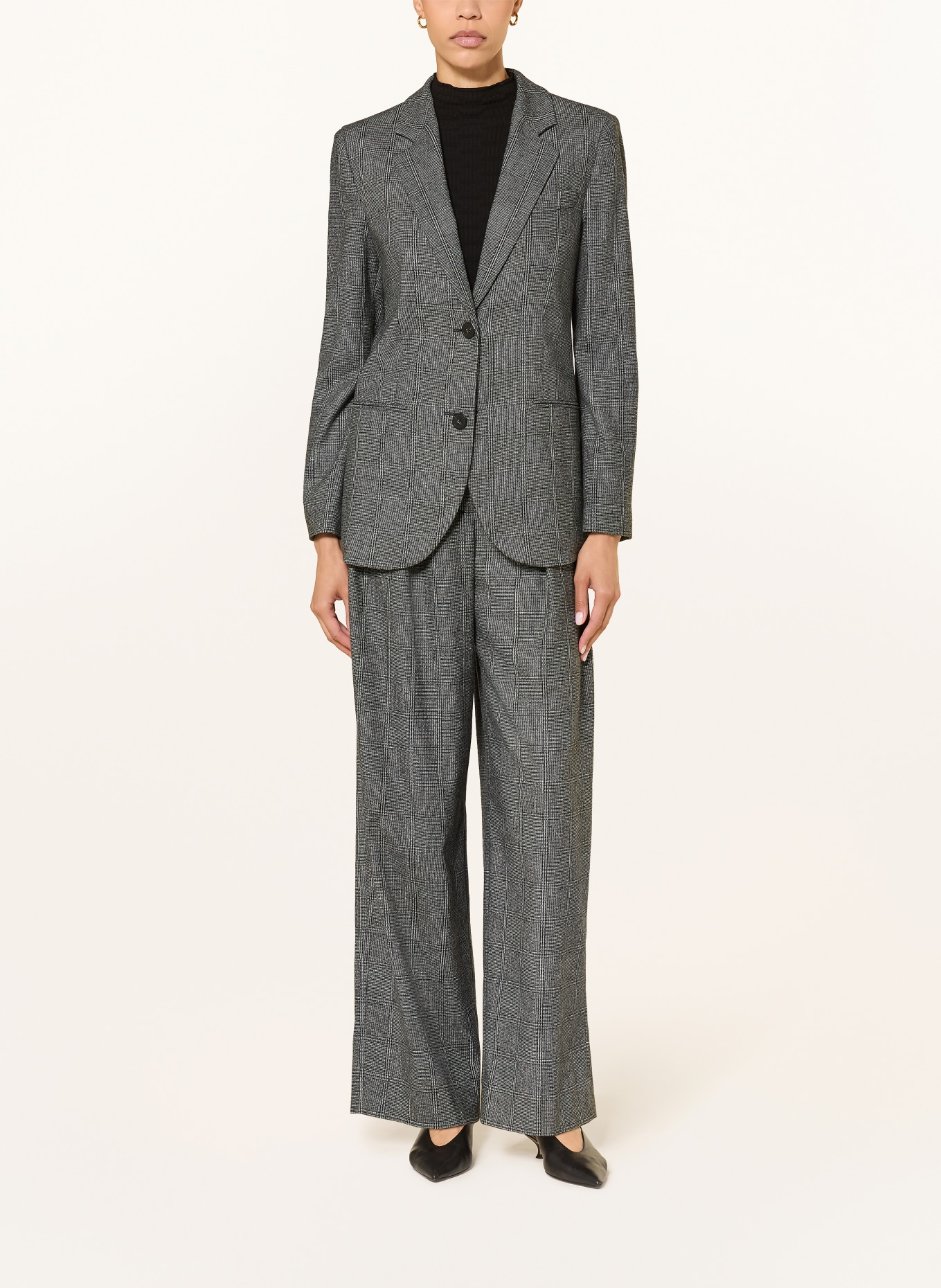 EMPORIO ARMANI Blejzr: ČERNÁ / BÍLÁ