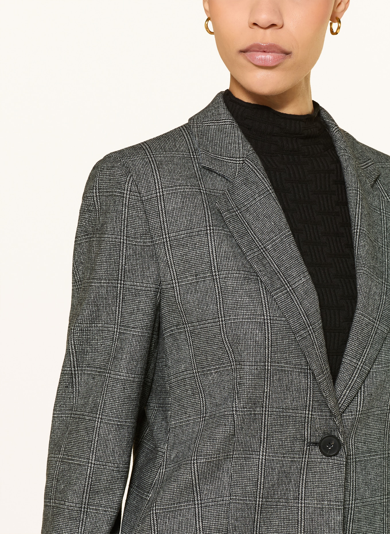 EMPORIO ARMANI Blejzr: ČERNÁ / BÍLÁ