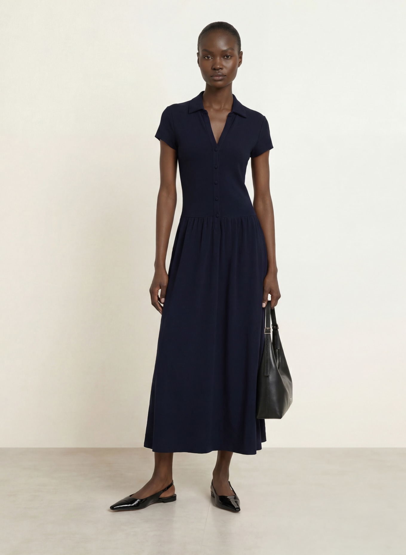EMPORIO ARMANI Jerseyjurk: DONKERBLAUW
