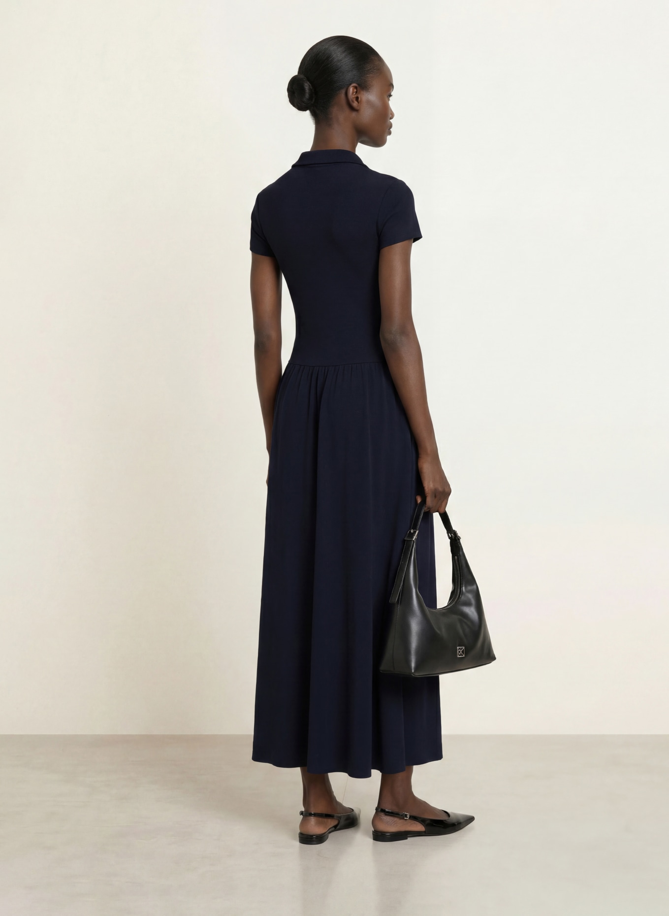 EMPORIO ARMANI Jerseyjurk: DONKERBLAUW