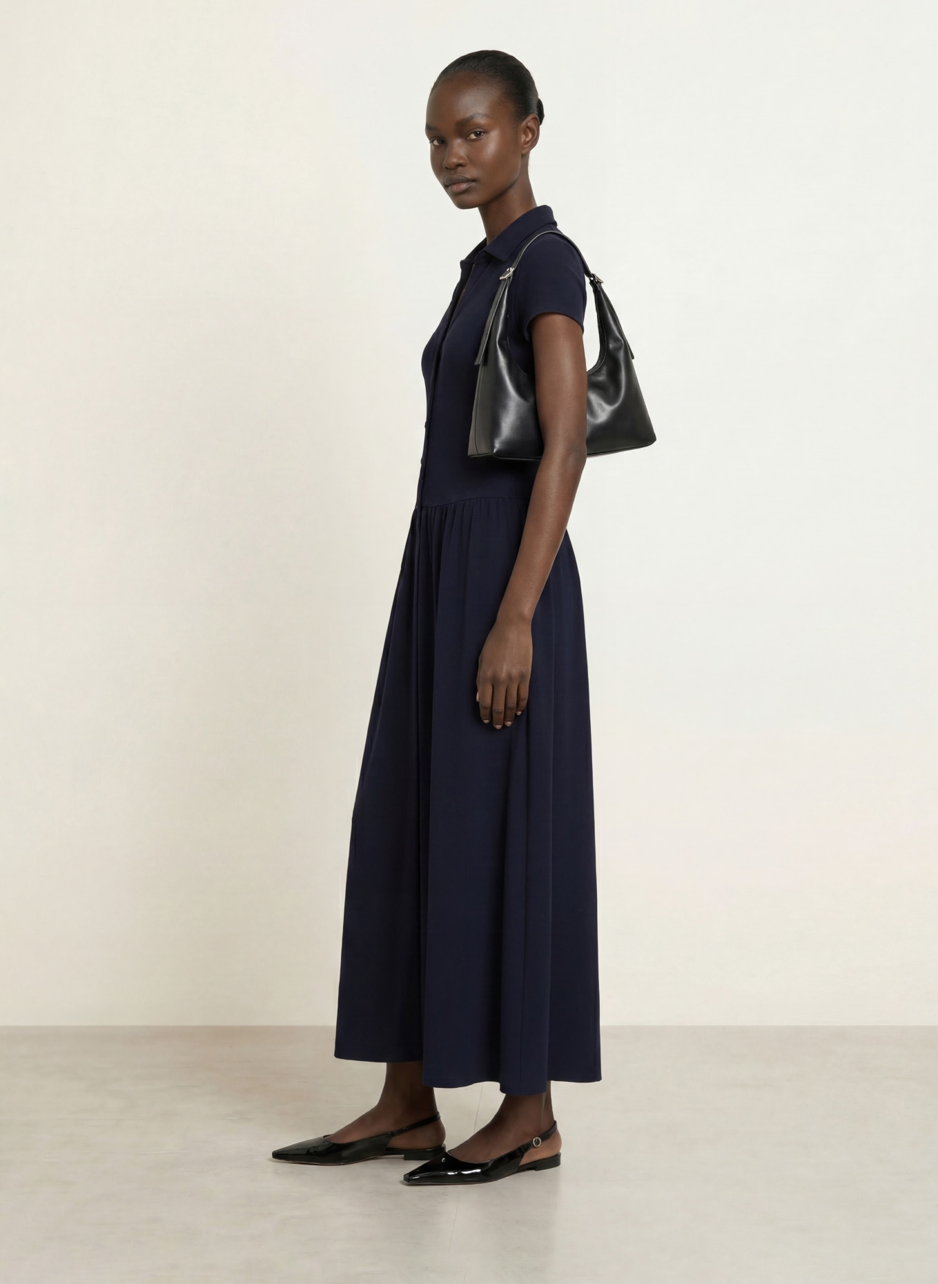 EMPORIO ARMANI Jerseyjurk: DONKERBLAUW