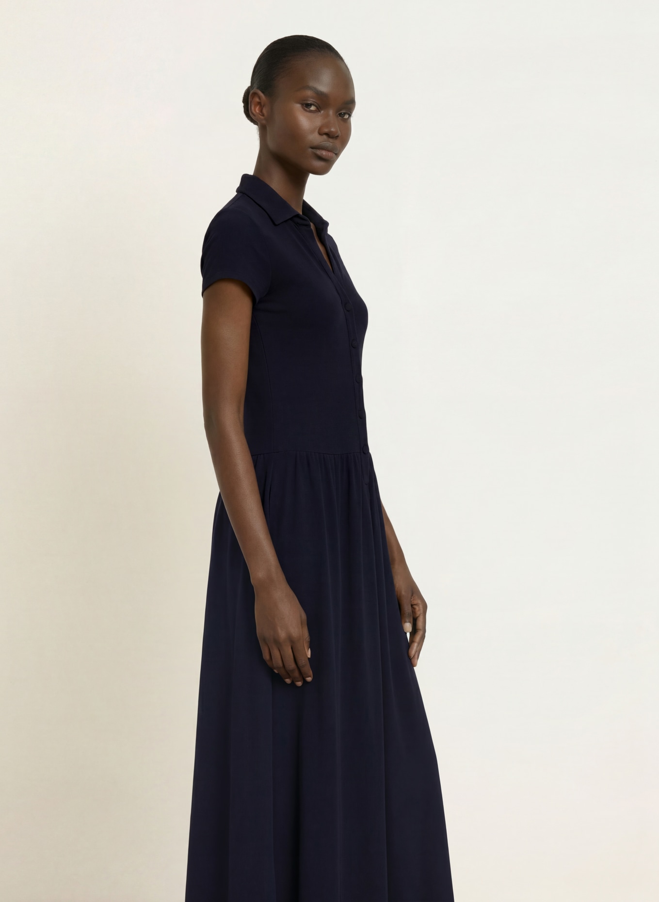 EMPORIO ARMANI Jerseyjurk: DONKERBLAUW