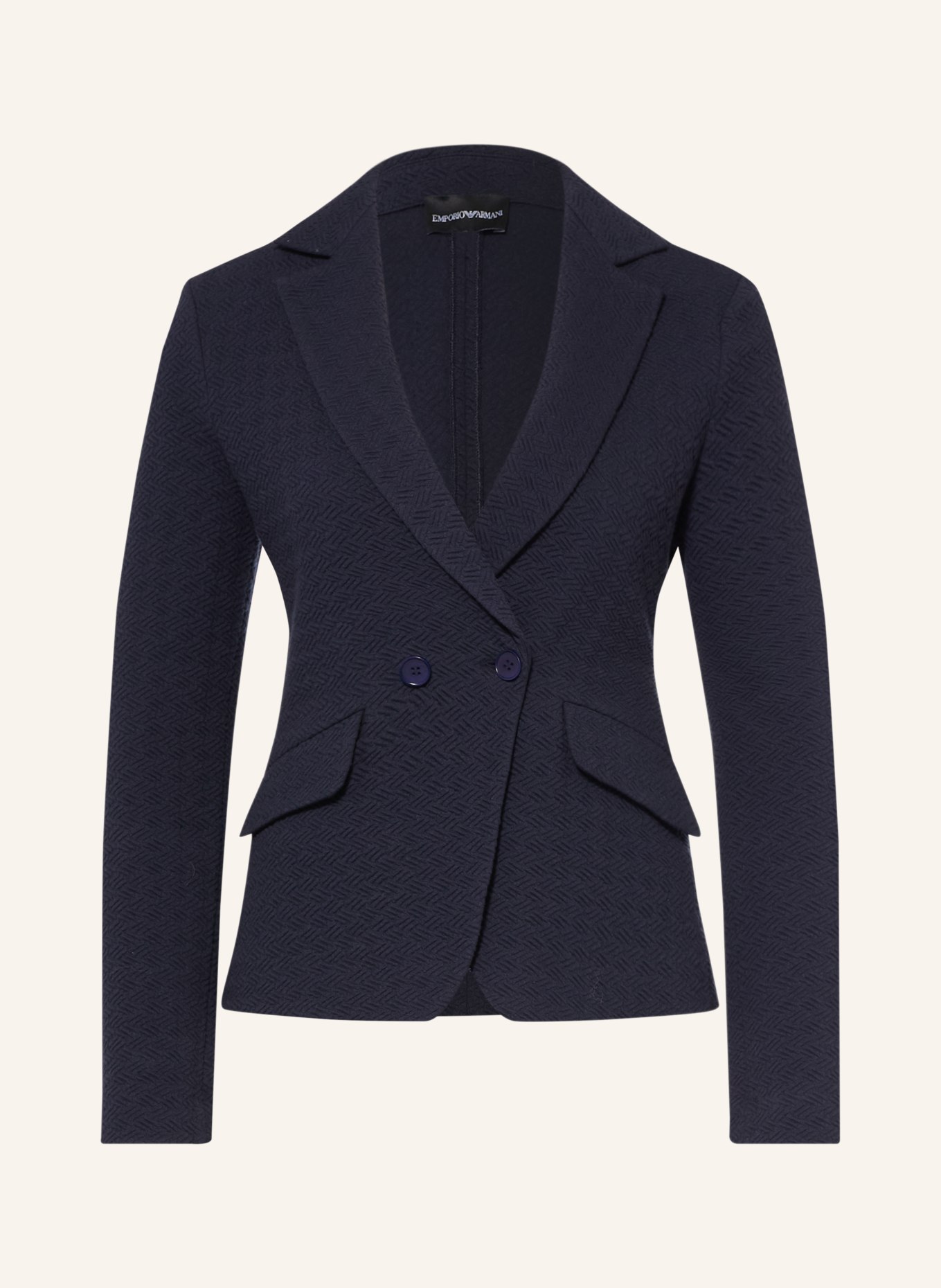 EMPORIO ARMANI Jerseyblazer: MØRKEBLÅ