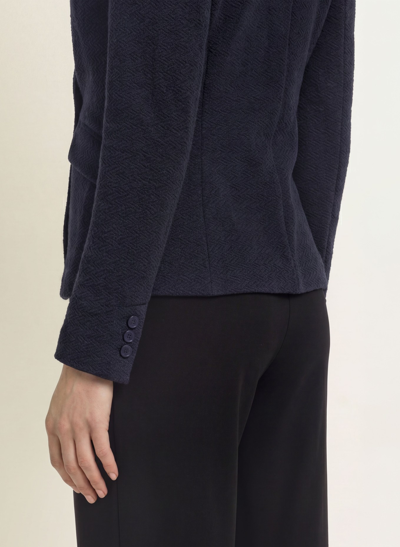 EMPORIO ARMANI Jerseyblazer: MØRKEBLÅ