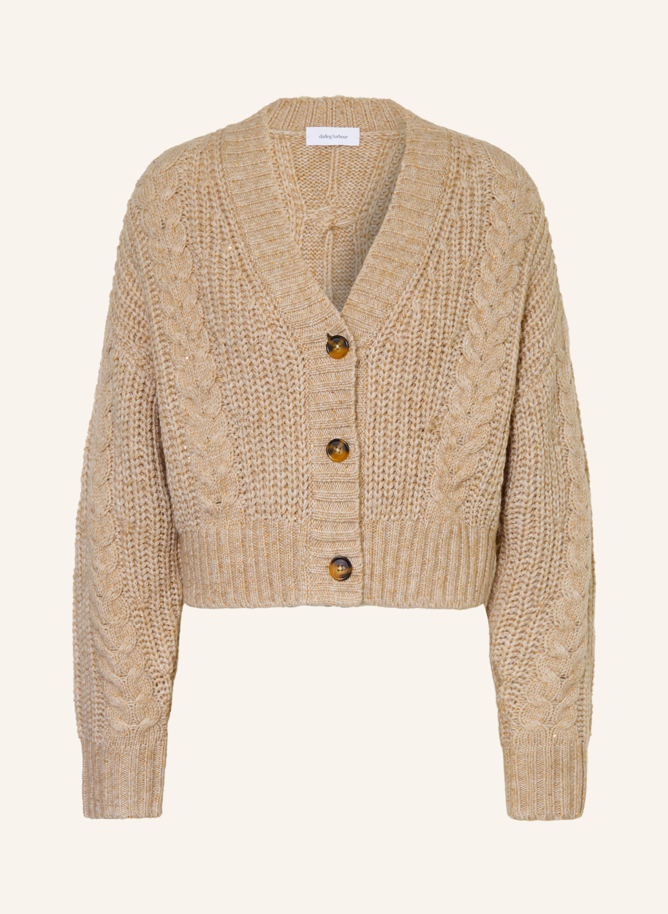 darling harbour Gilet à paillettes: Sand Melange