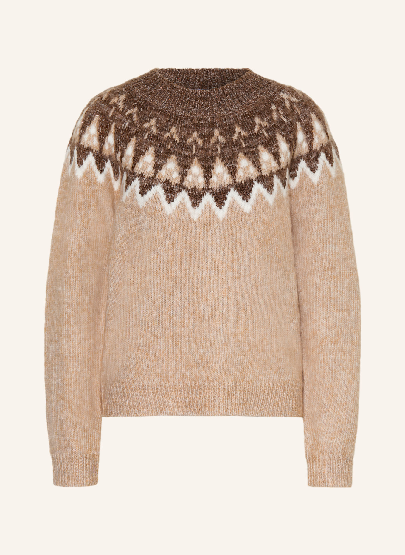 darling harbour Sweter z cekinami: Sand Melange