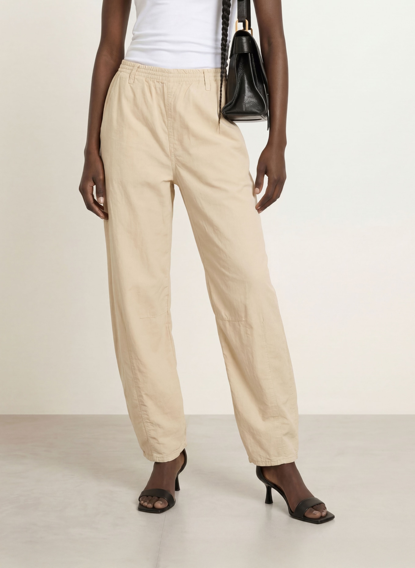 ALLSAINTS Hose JETT mit Leinen: HELLBRAUN
