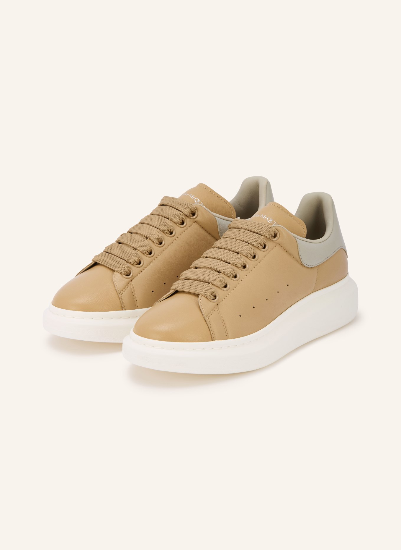 McQUEEN Sneaker: BEIGE / GRAU