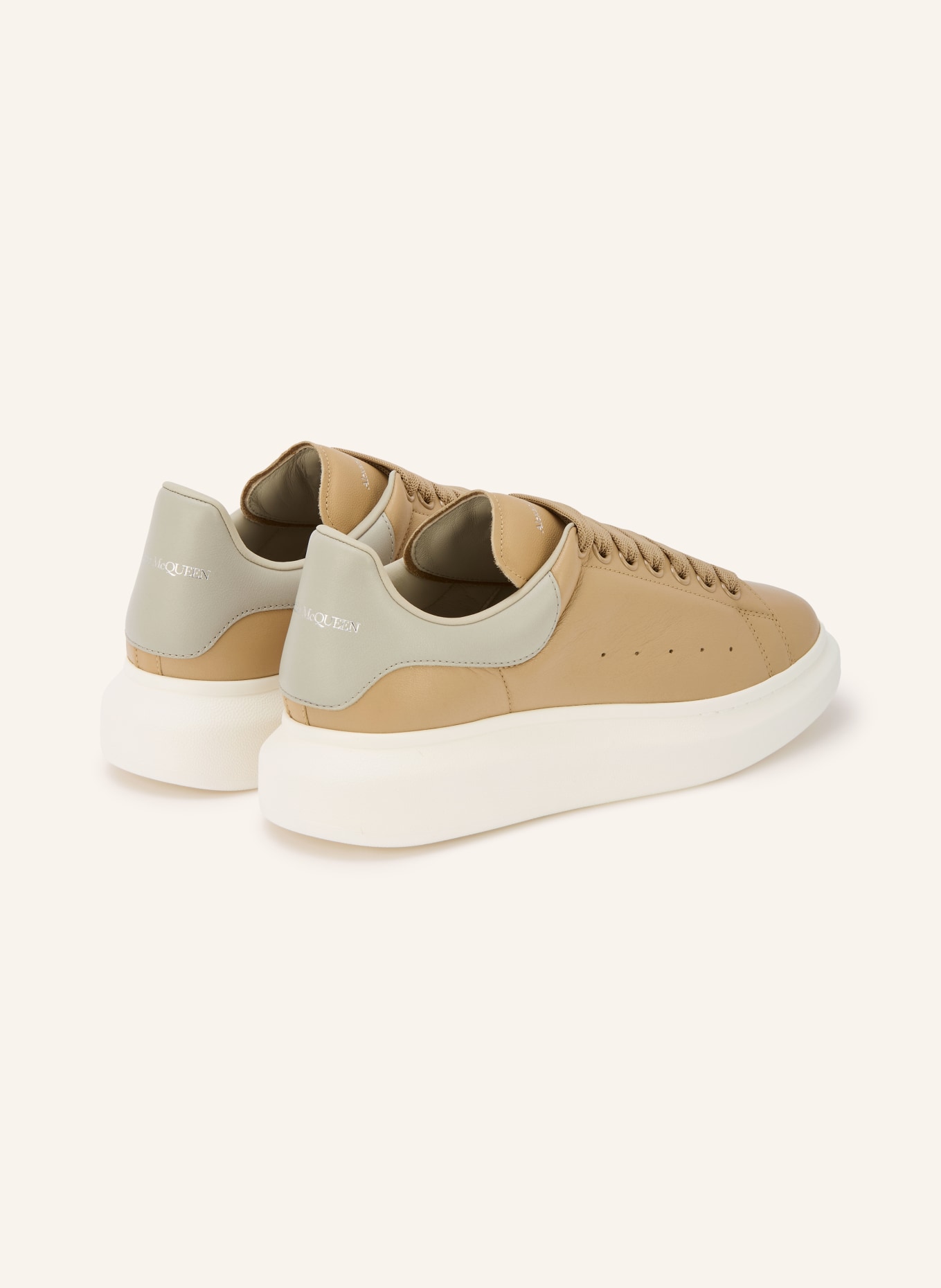 McQUEEN Sneaker: BEIGE / GRAU
