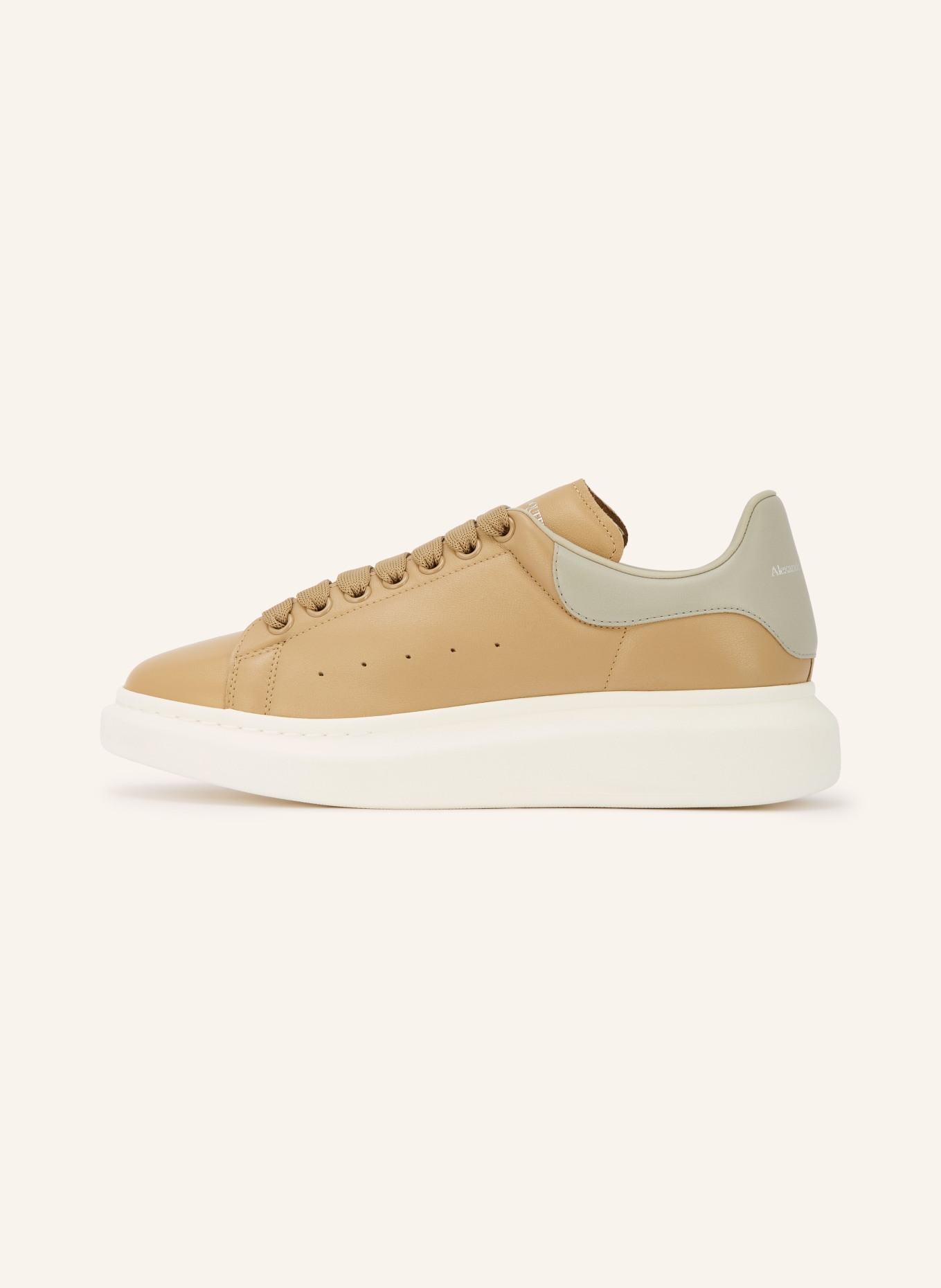 McQUEEN Sneaker: BEIGE / GRAU
