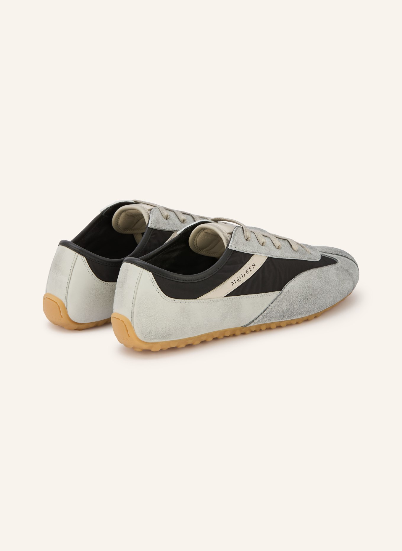 McQUEEN Sneakersy BOXE: ČERNÁ / ŠEDÁ
