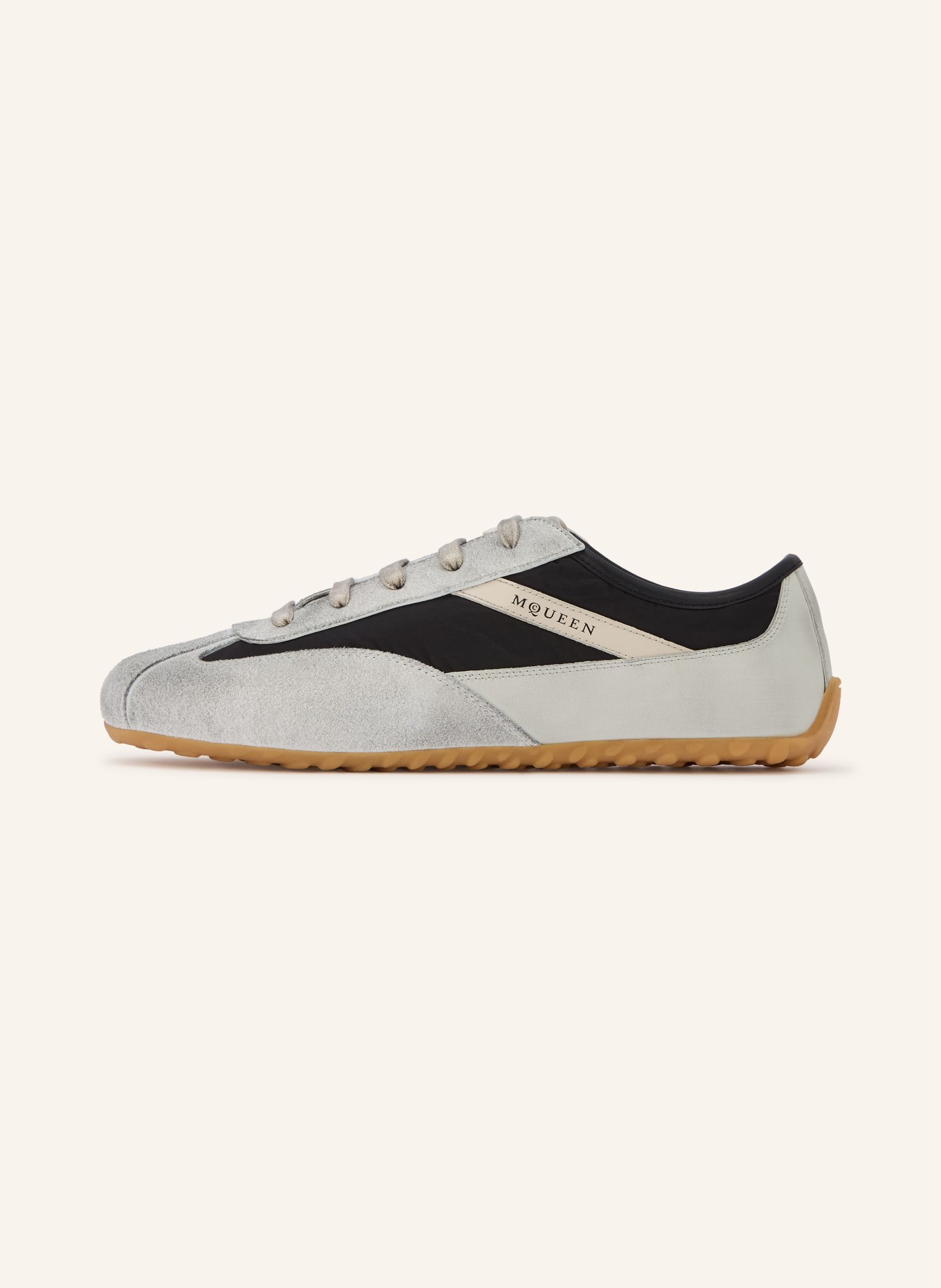 McQUEEN Sneakersy BOXE: ČERNÁ / ŠEDÁ
