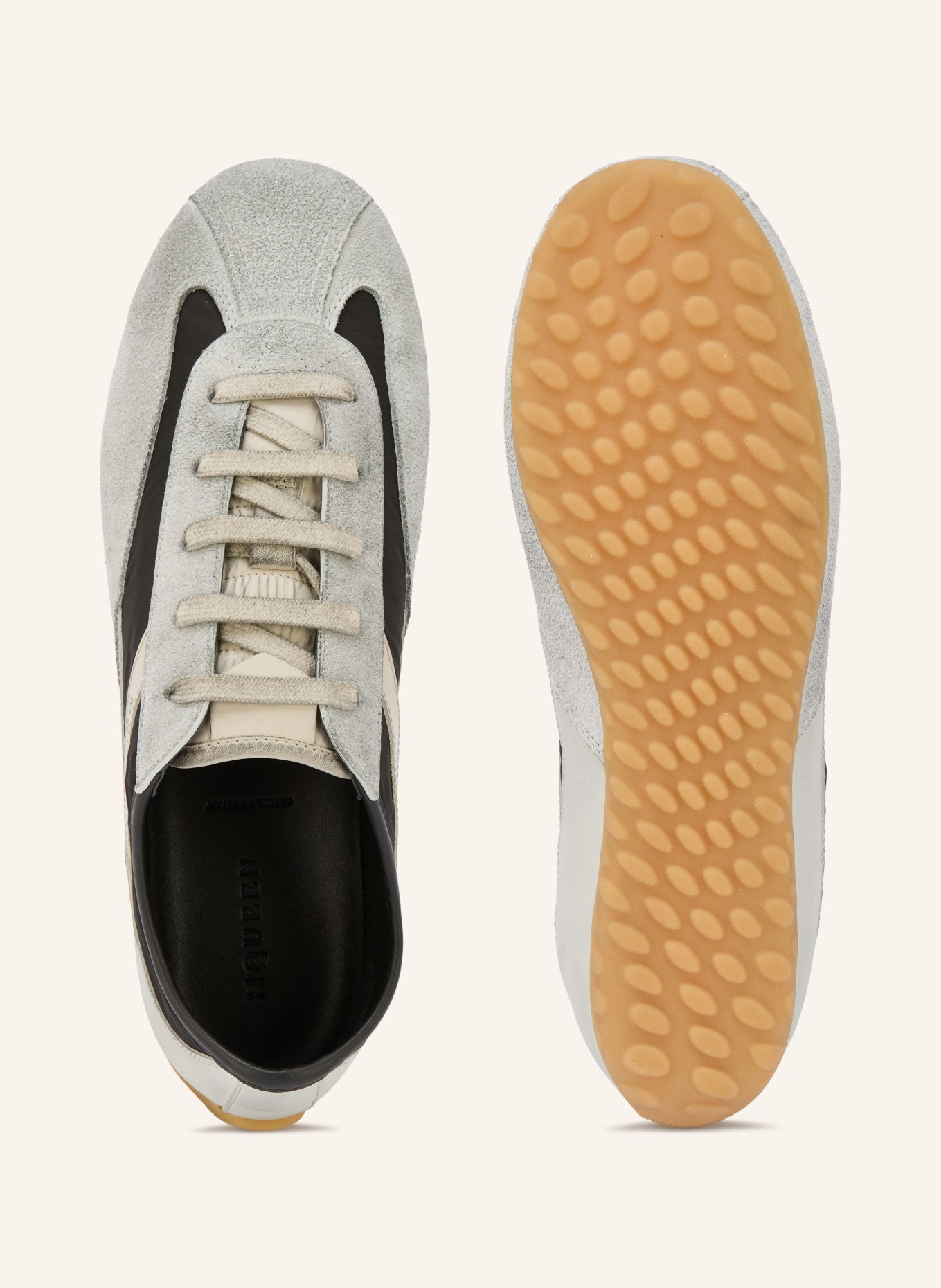 McQUEEN Sneakersy BOXE: ČERNÁ / ŠEDÁ