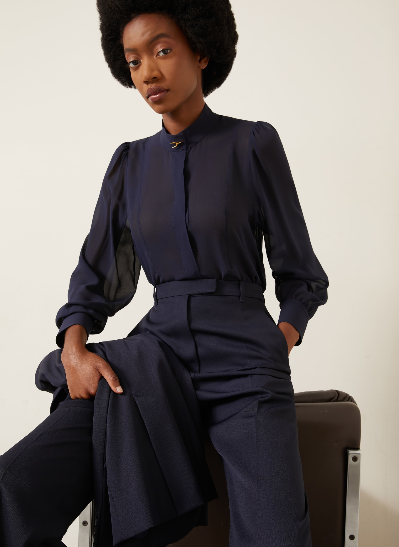 McQUEEN Seidenbluse: SCHWARZ / GOLD