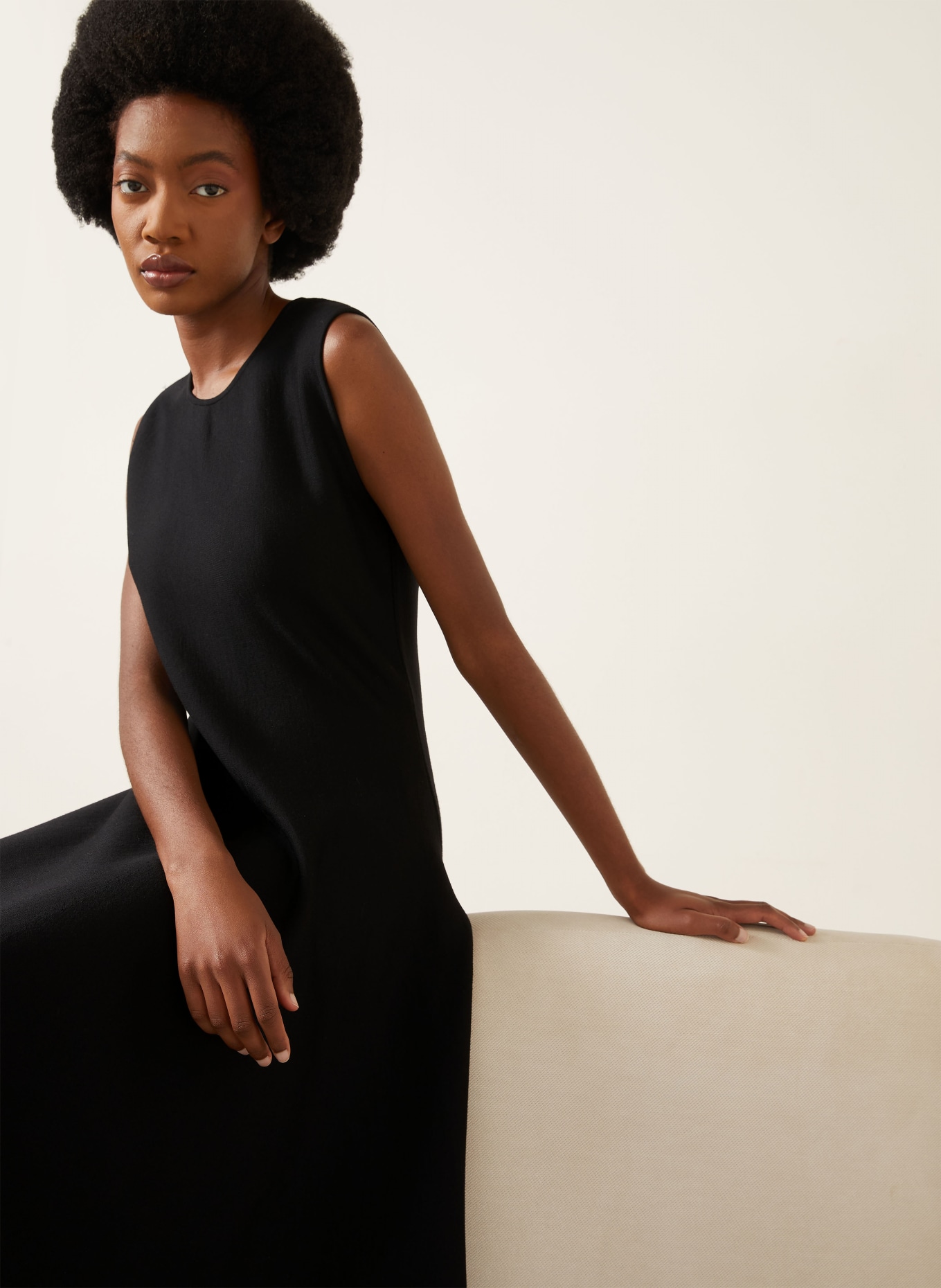McQUEEN Robe en maille avec de la dentelle: NOIR