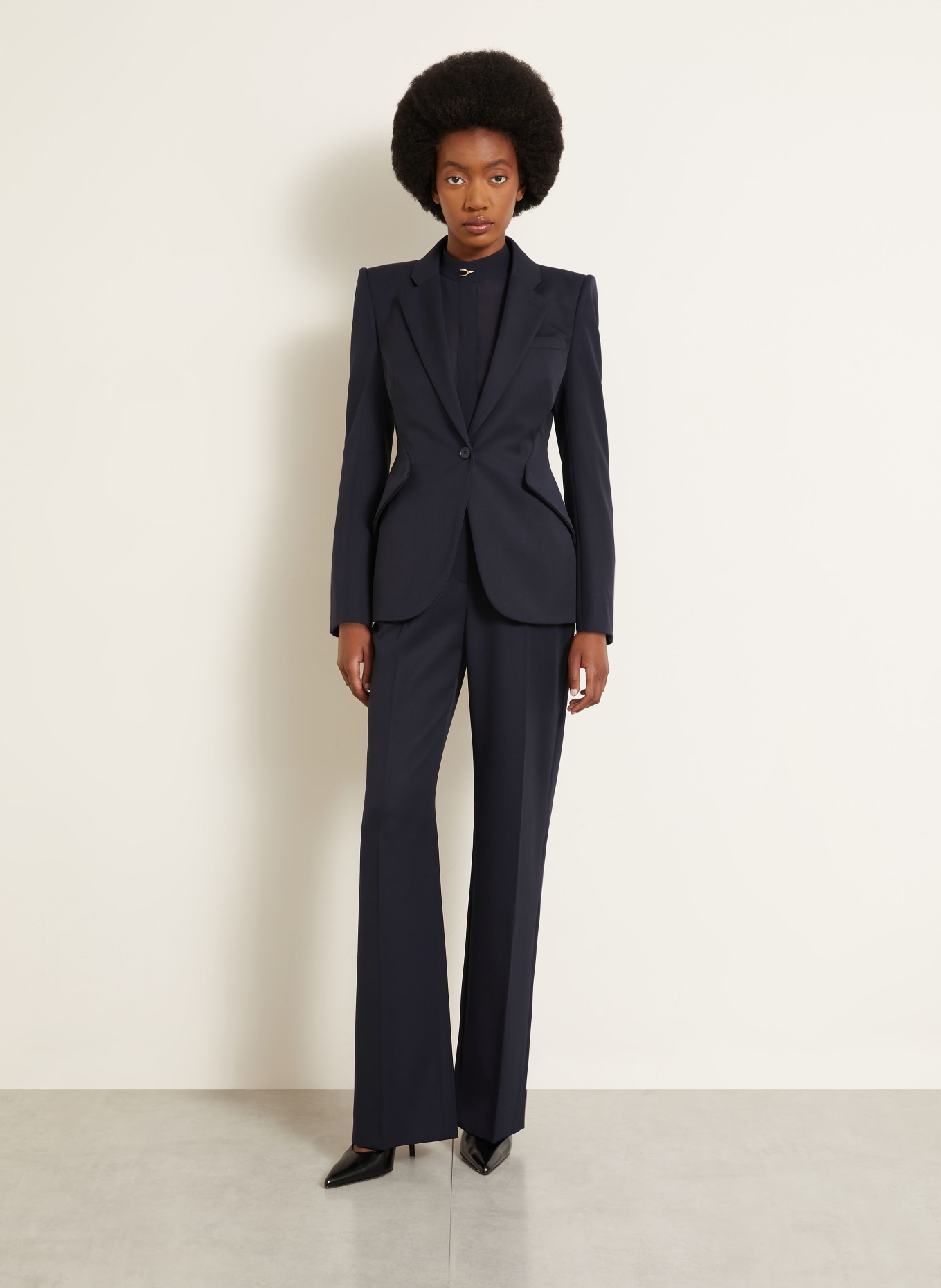McQUEEN Blazer: BLEU FONCÉ