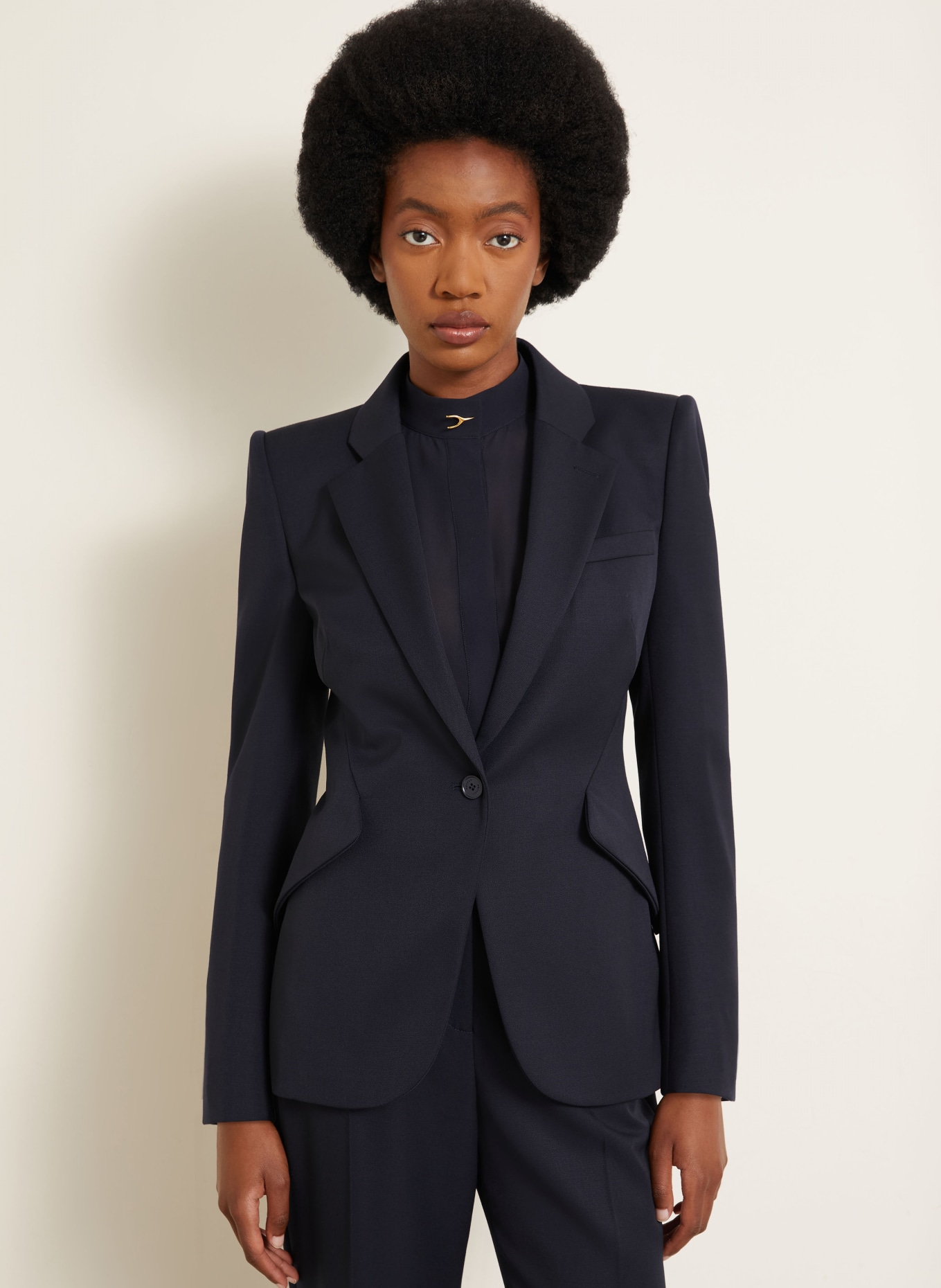 McQUEEN Blazer: BLEU FONCÉ