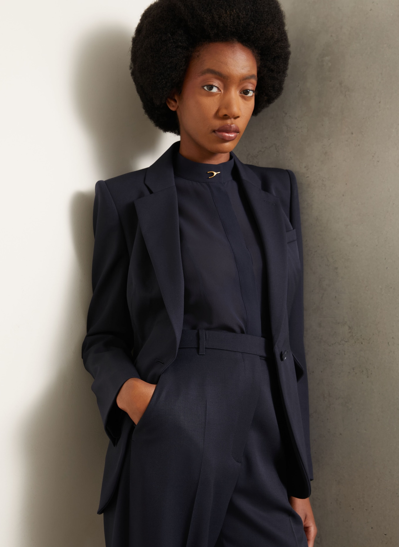 McQUEEN Blazer: BLEU FONCÉ