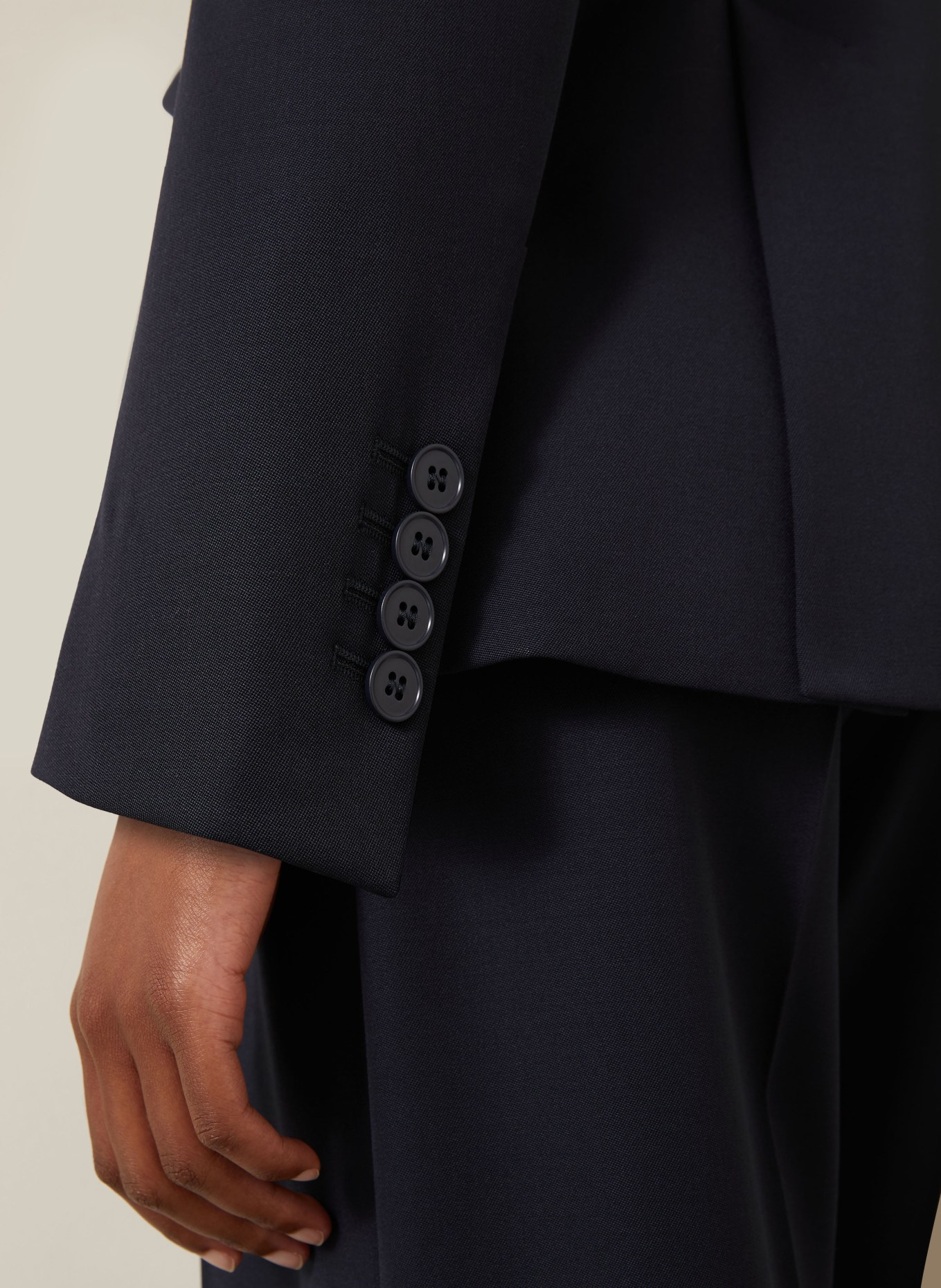 McQUEEN Blazer: BLEU FONCÉ