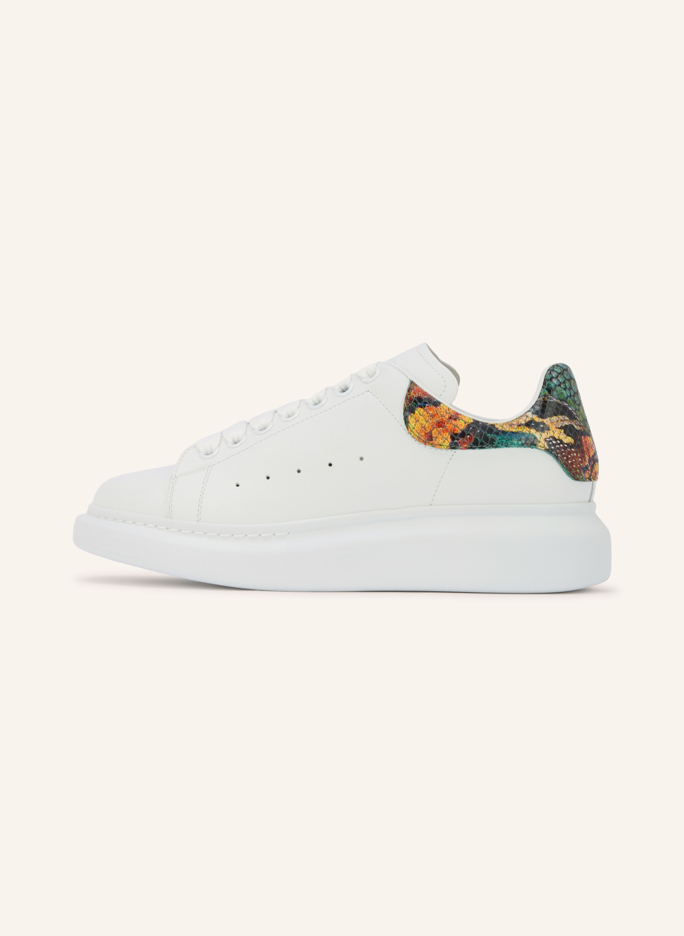 McQUEEN Sneaker: WEISS / GELB / GRÜN