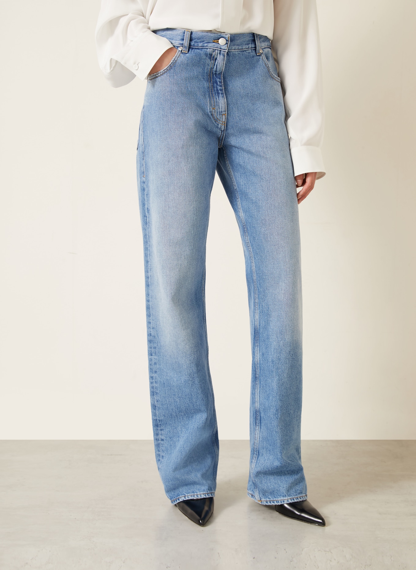 Calvin Klein Jean droit: 8UX LIGHT BLUE