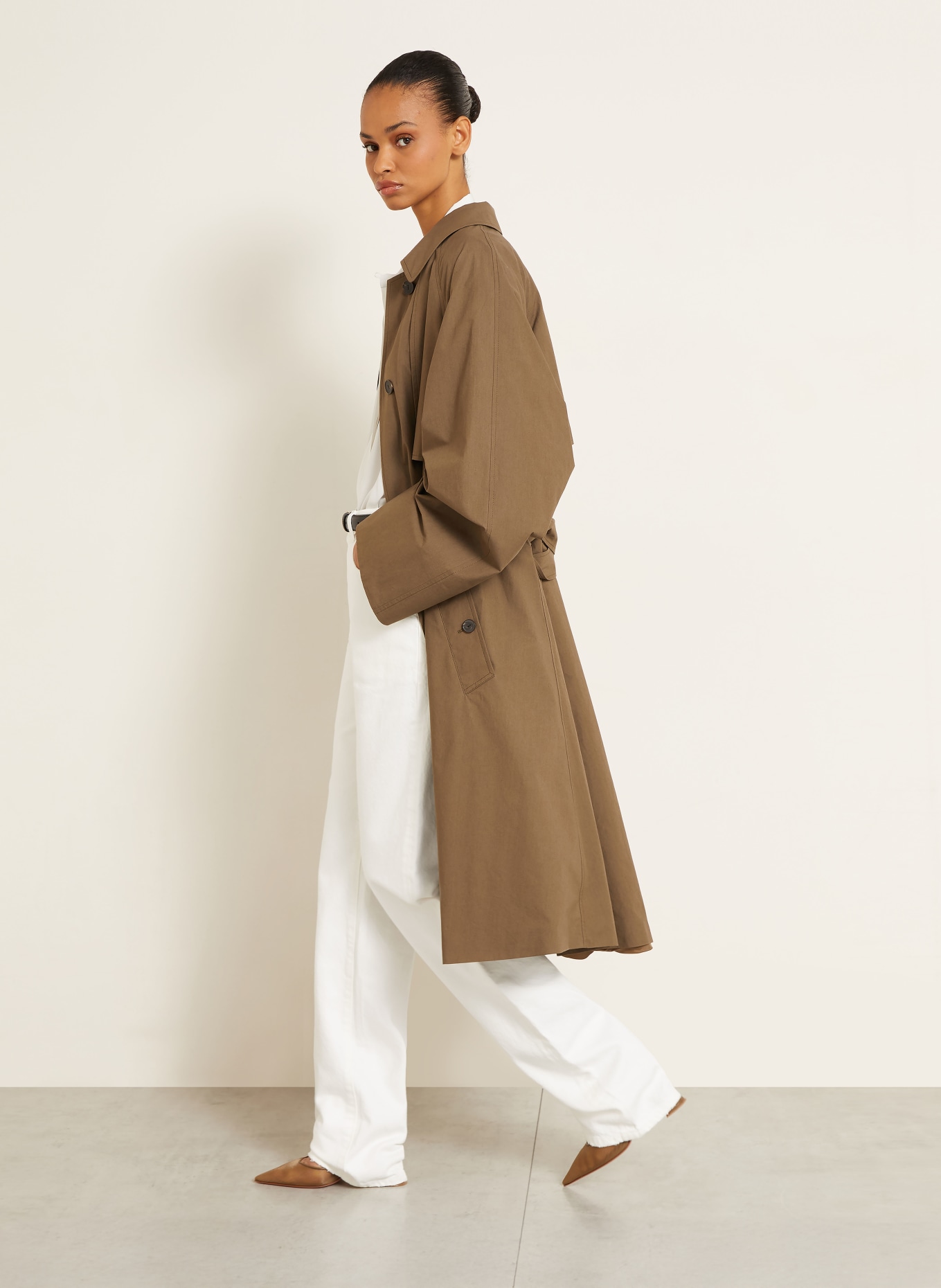 Calvin Klein Collection Straight Jeans: YAC ECRU