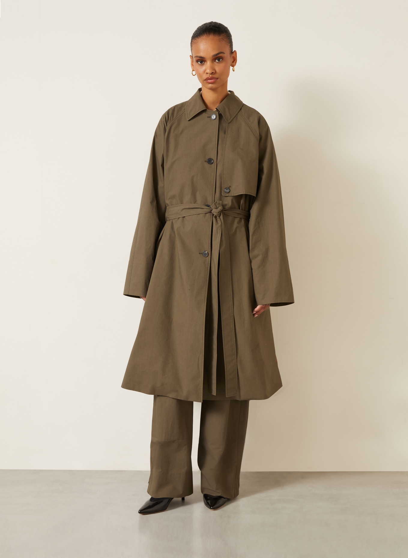 Calvin Klein Collection ZELAND Trench coat: LIGHT BROWN
