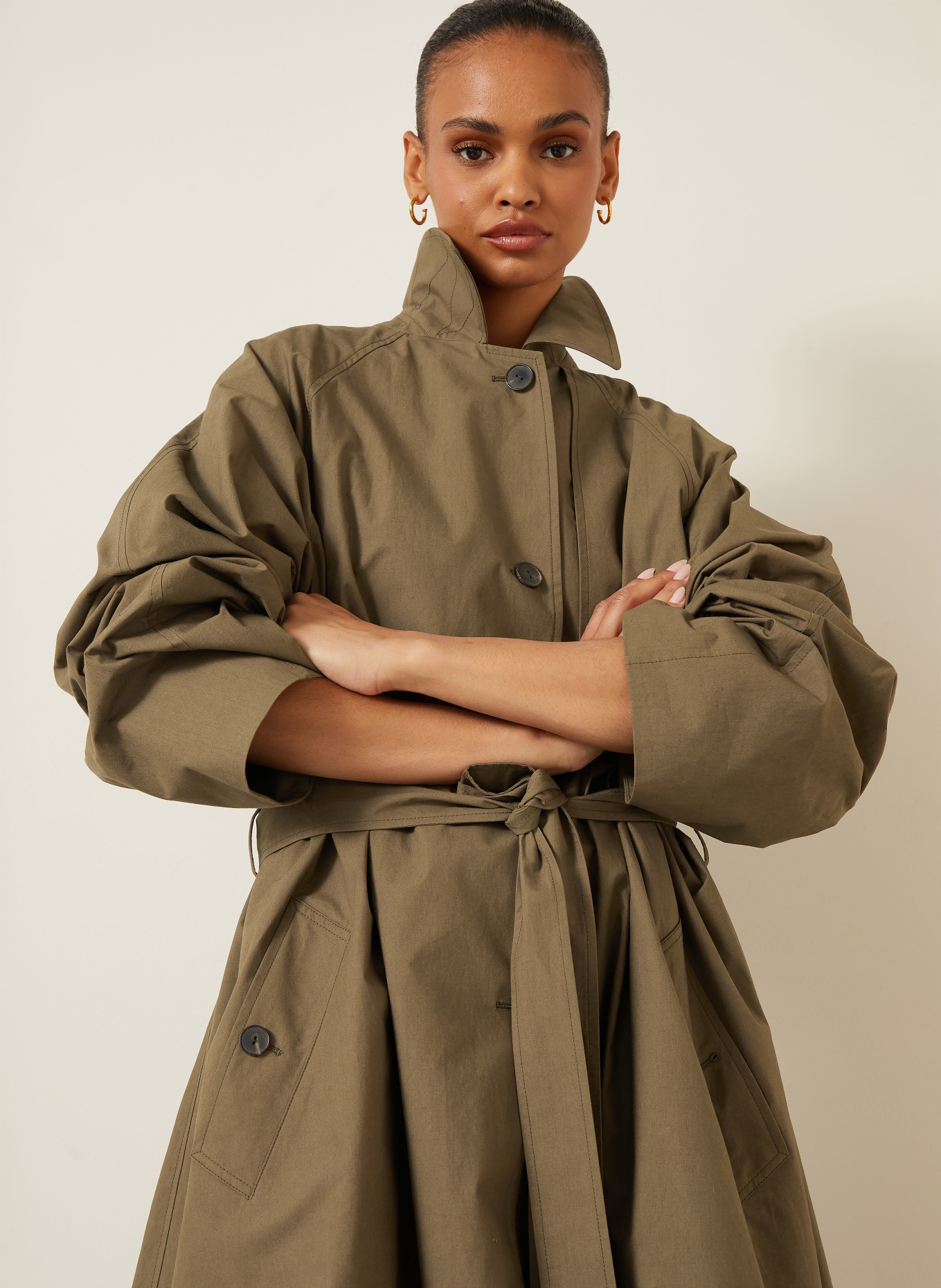 Calvin Klein Collection ZELAND Trench coat: LIGHT BROWN
