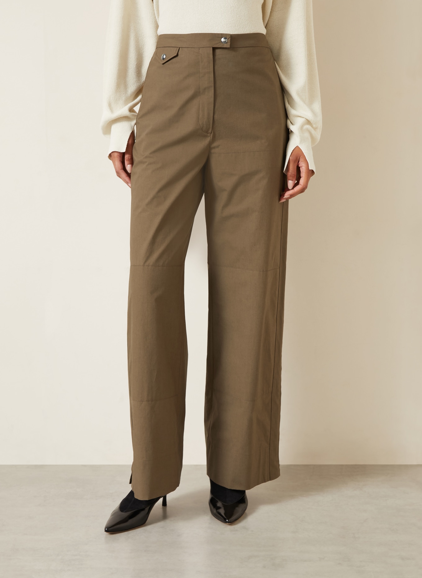 Calvin Klein Collection Bukser GEMMA: KHAKI