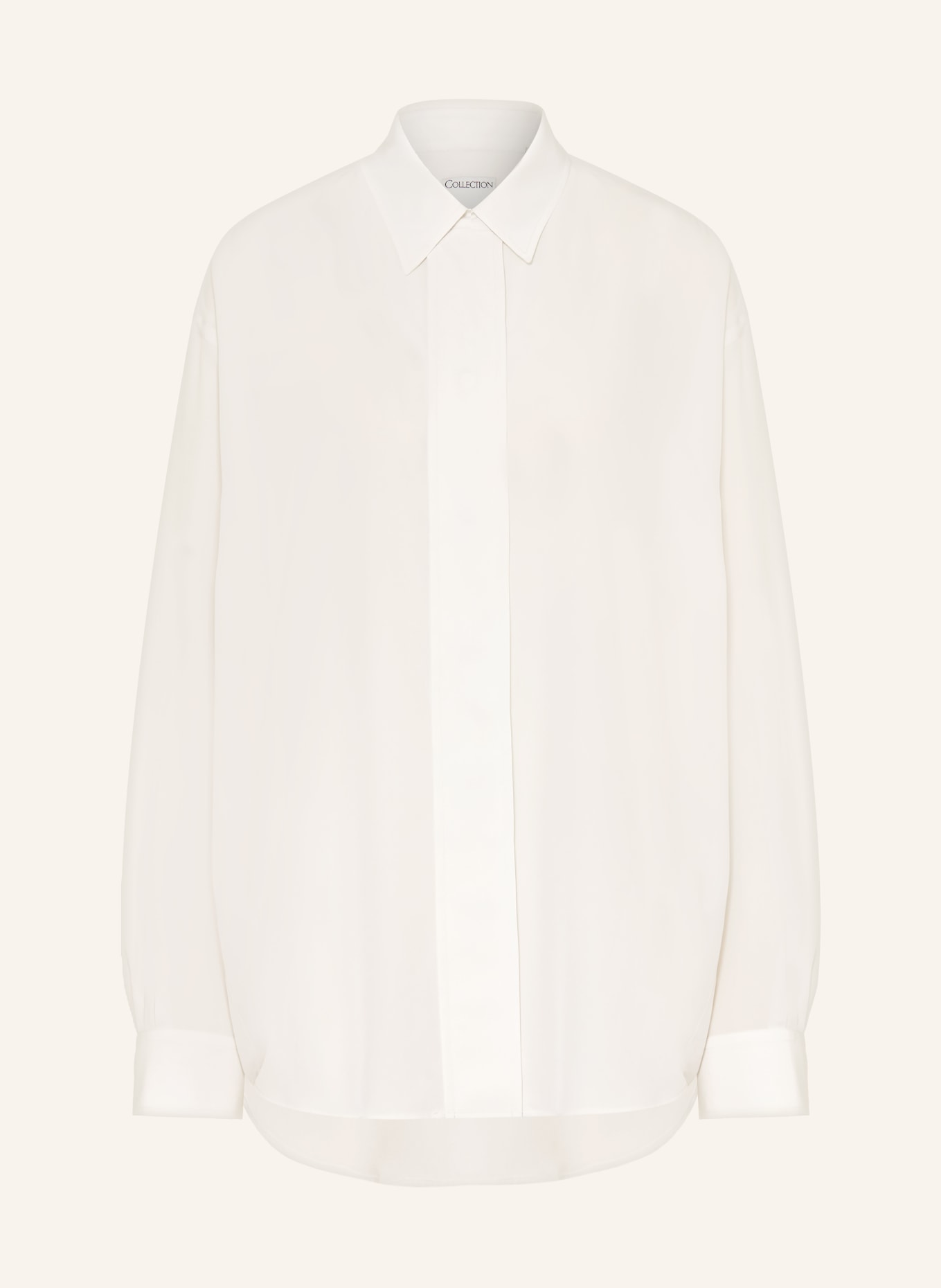 Calvin Klein Collection Chemisier AMARI en soie: CRÈME