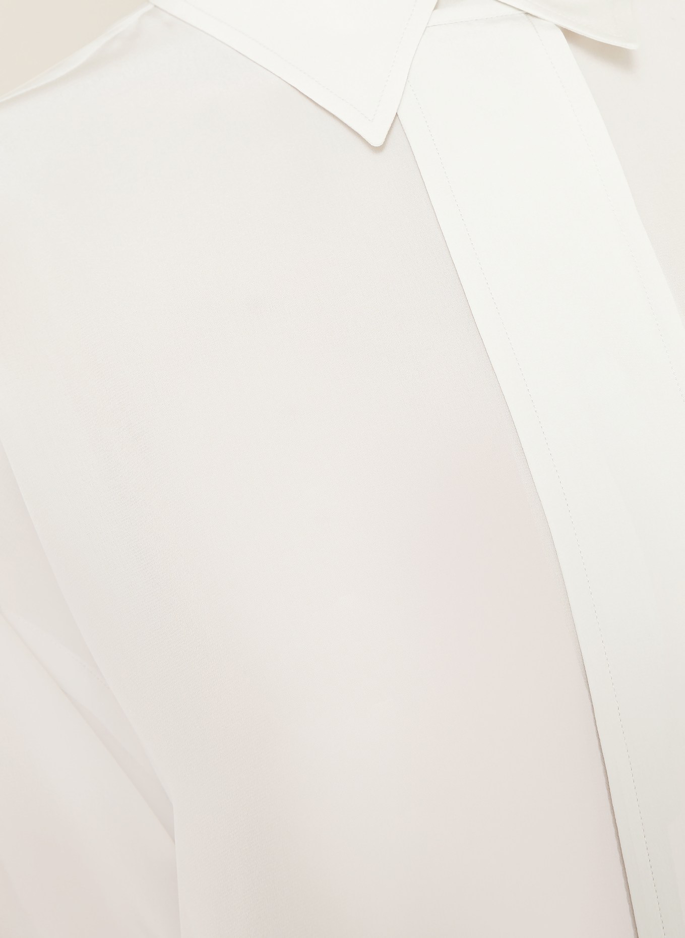 Calvin Klein Collection Chemisier AMARI en soie: CRÈME