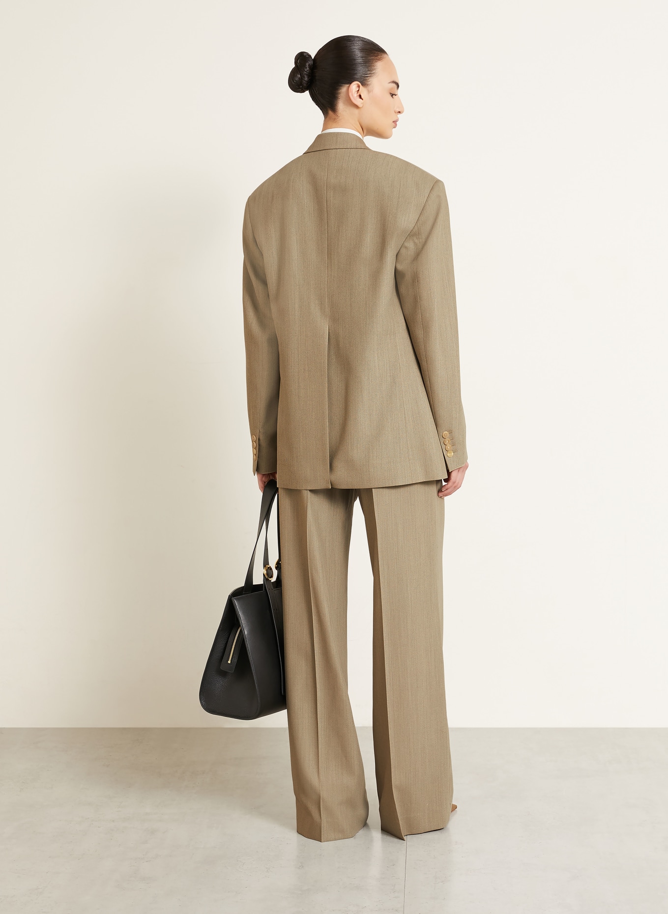 Calvin Klein Collection Spodnie typu Marlena FERNANDA: BEŻOWY