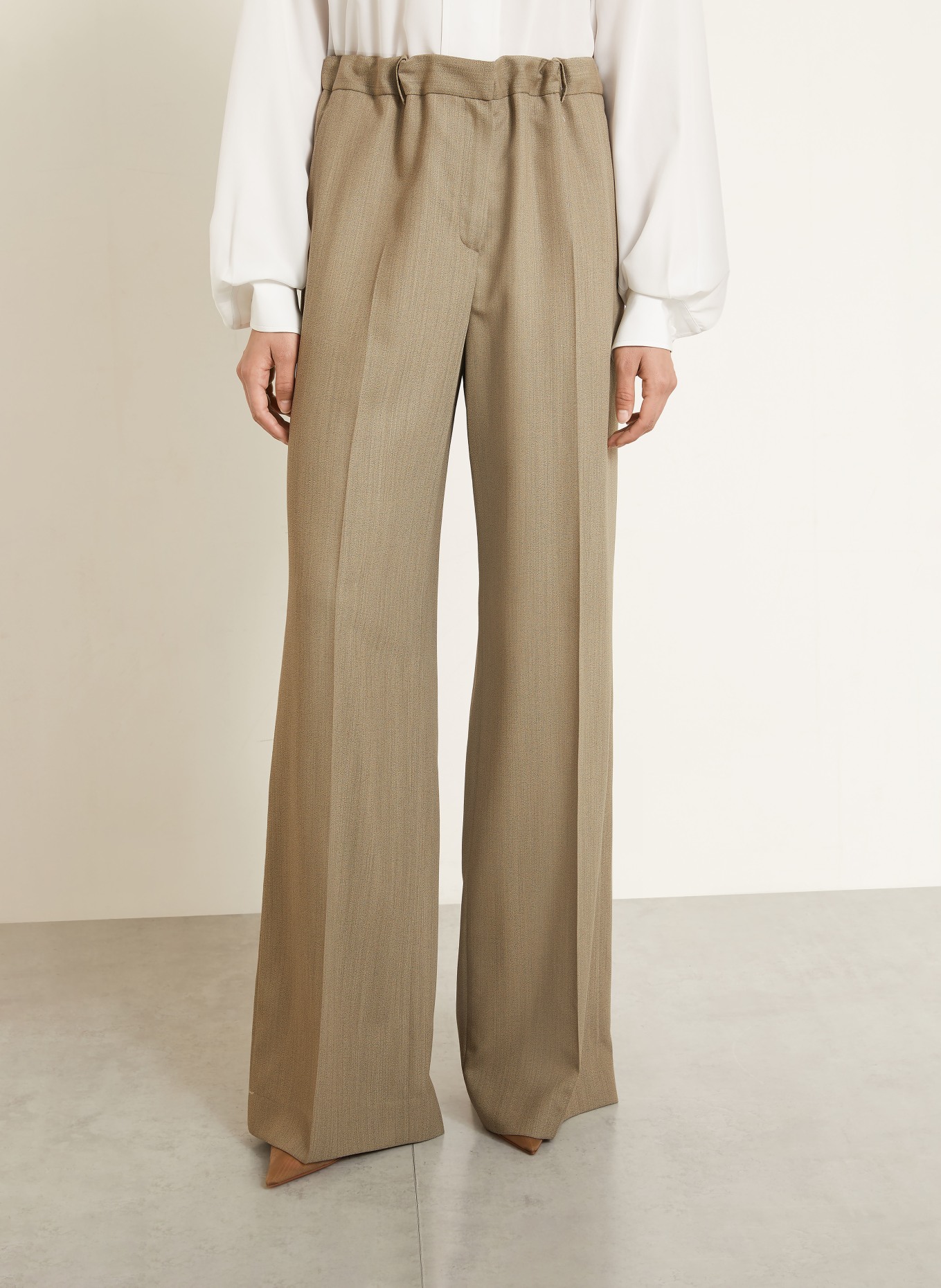 Calvin Klein Collection Spodnie typu Marlena FERNANDA: BEŻOWY