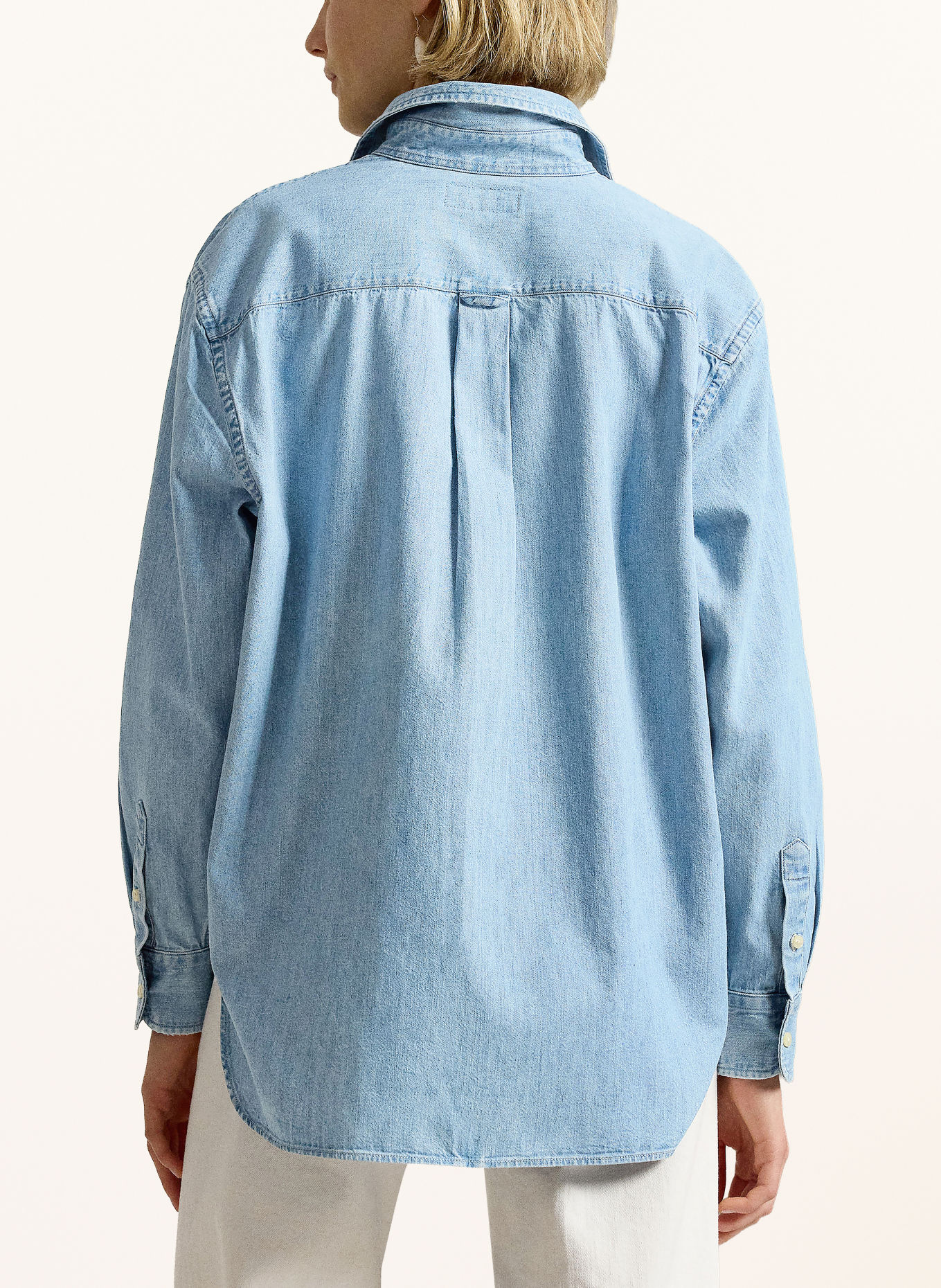 POLO RALPH LAUREN Denimblouse: LICHTBLAUW