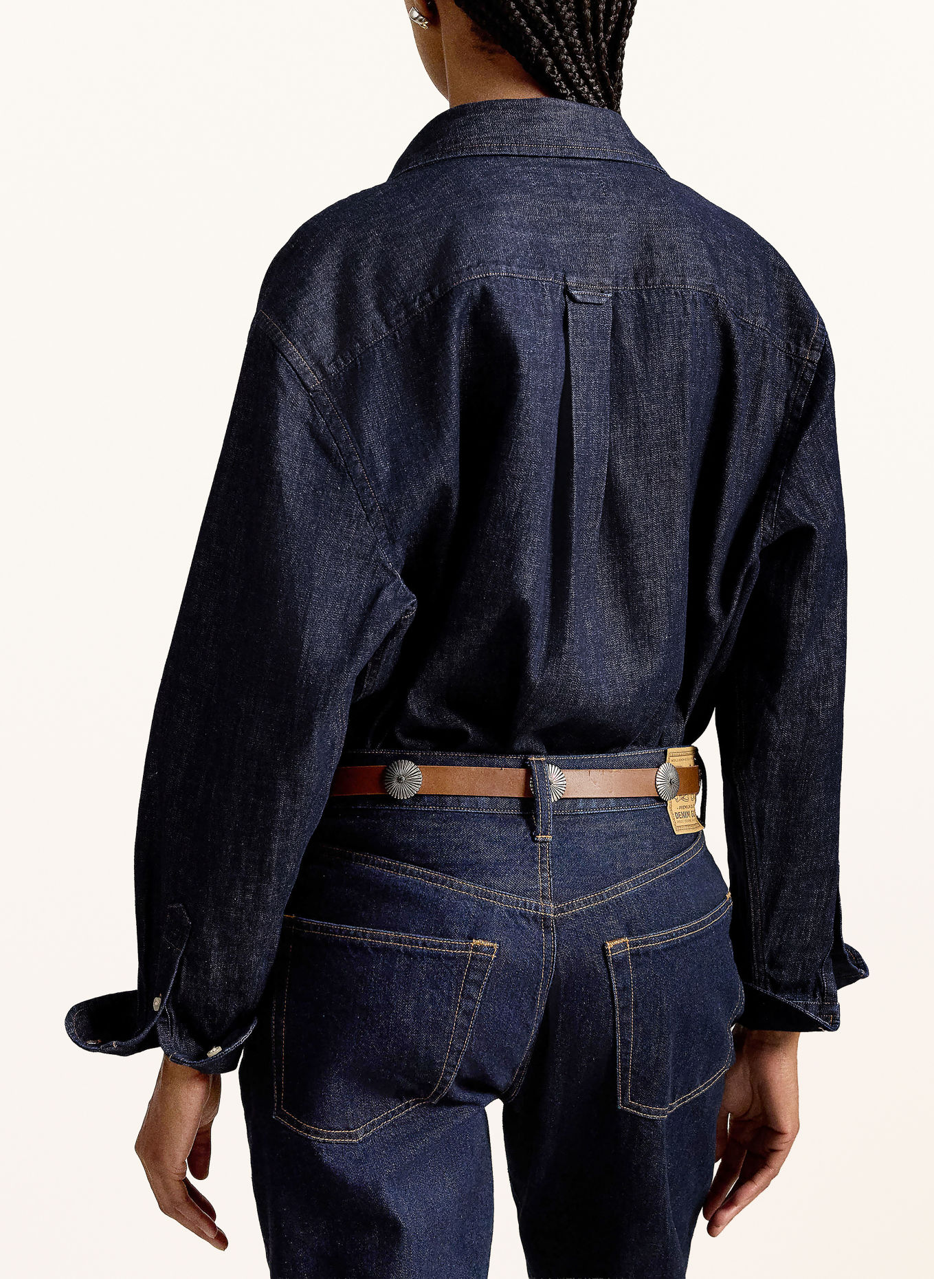 POLO RALPH LAUREN Denimblouse: DONKERBLAUW