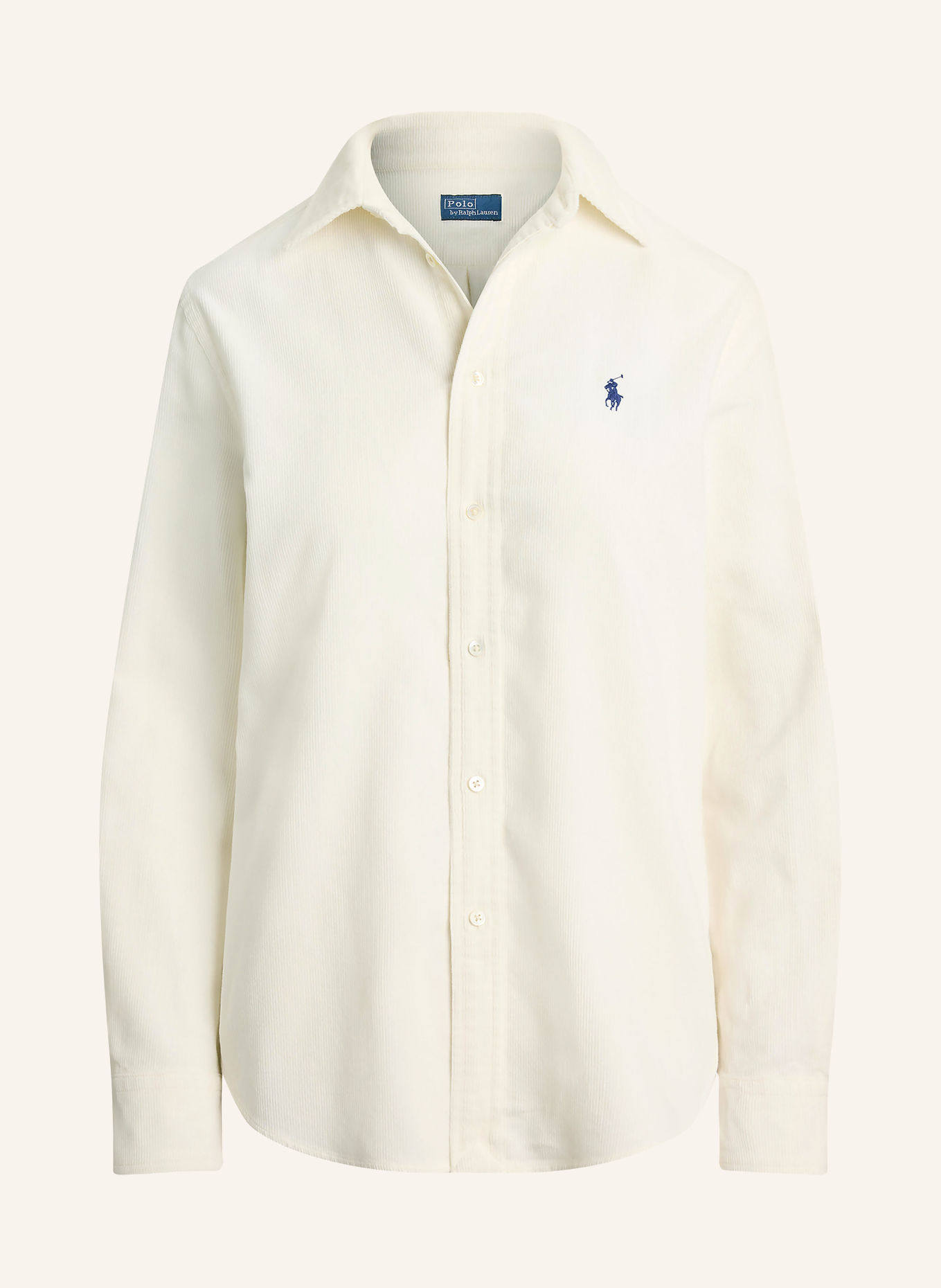 POLO RALPH LAUREN Corduroy shirt blouse: CREAM