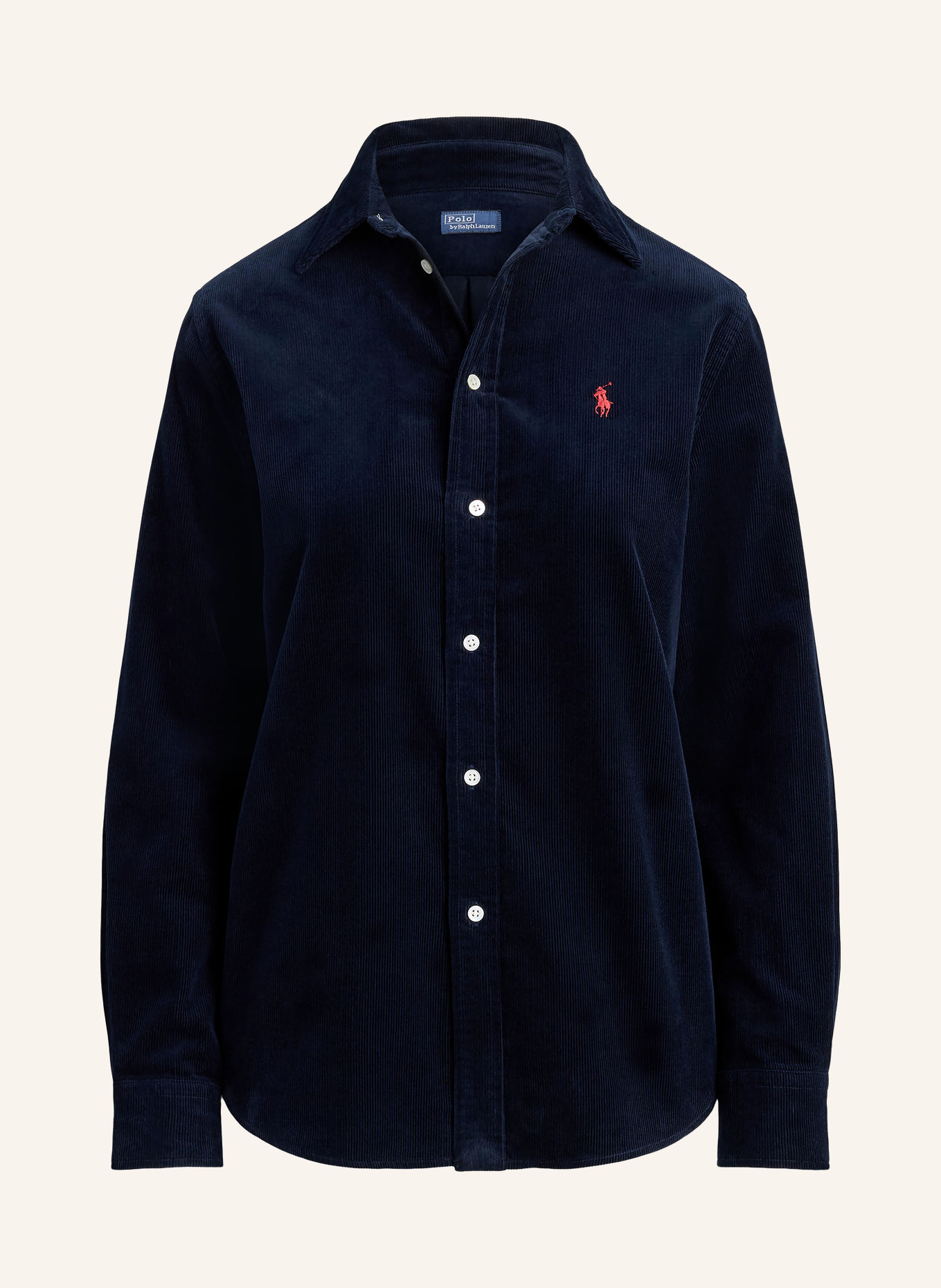 POLO RALPH LAUREN Corduroy shirt blouse: DARK BLUE