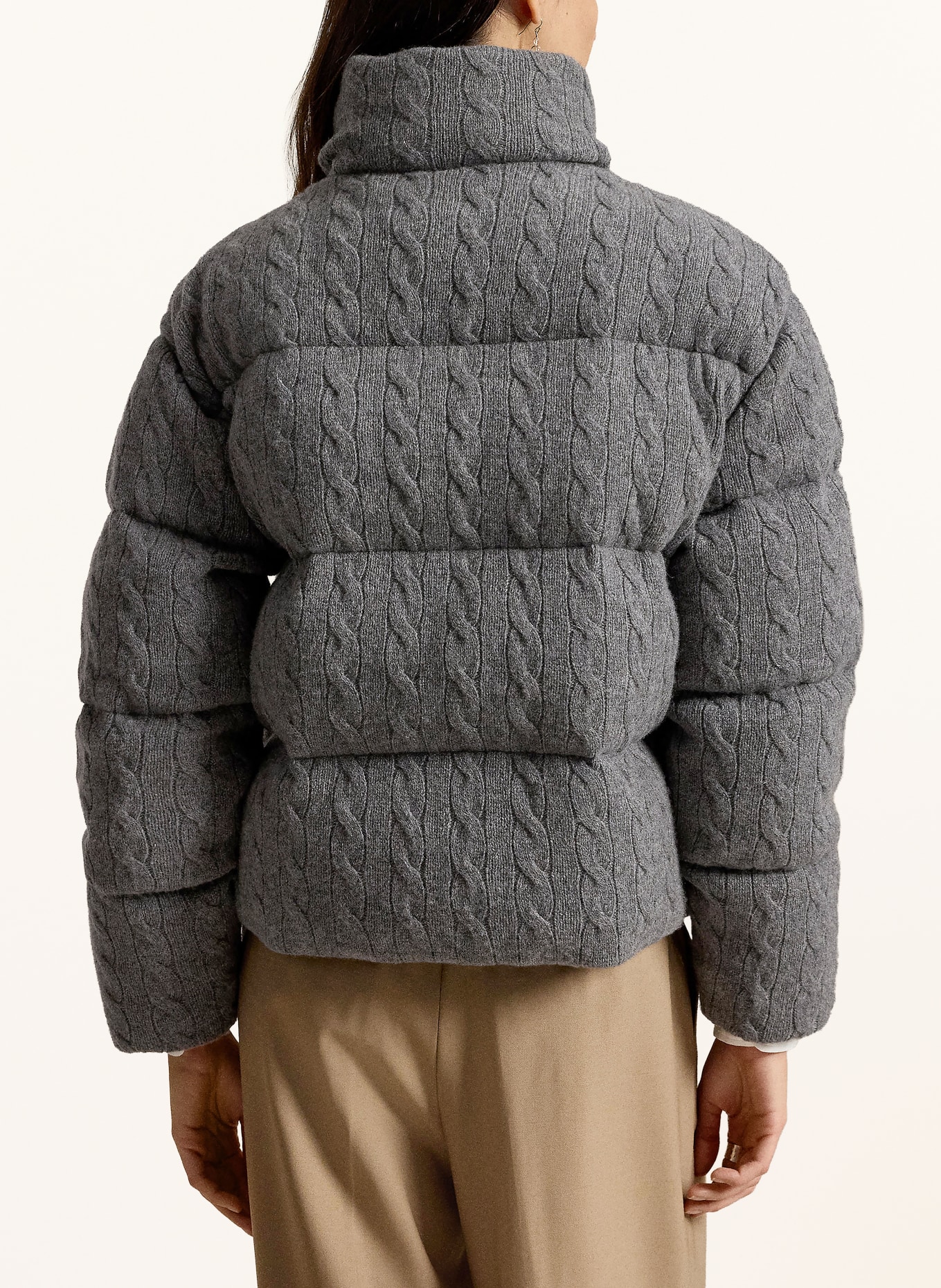 POLO RALPH LAUREN Steppjacke: GRAU / DUNKELBLAU