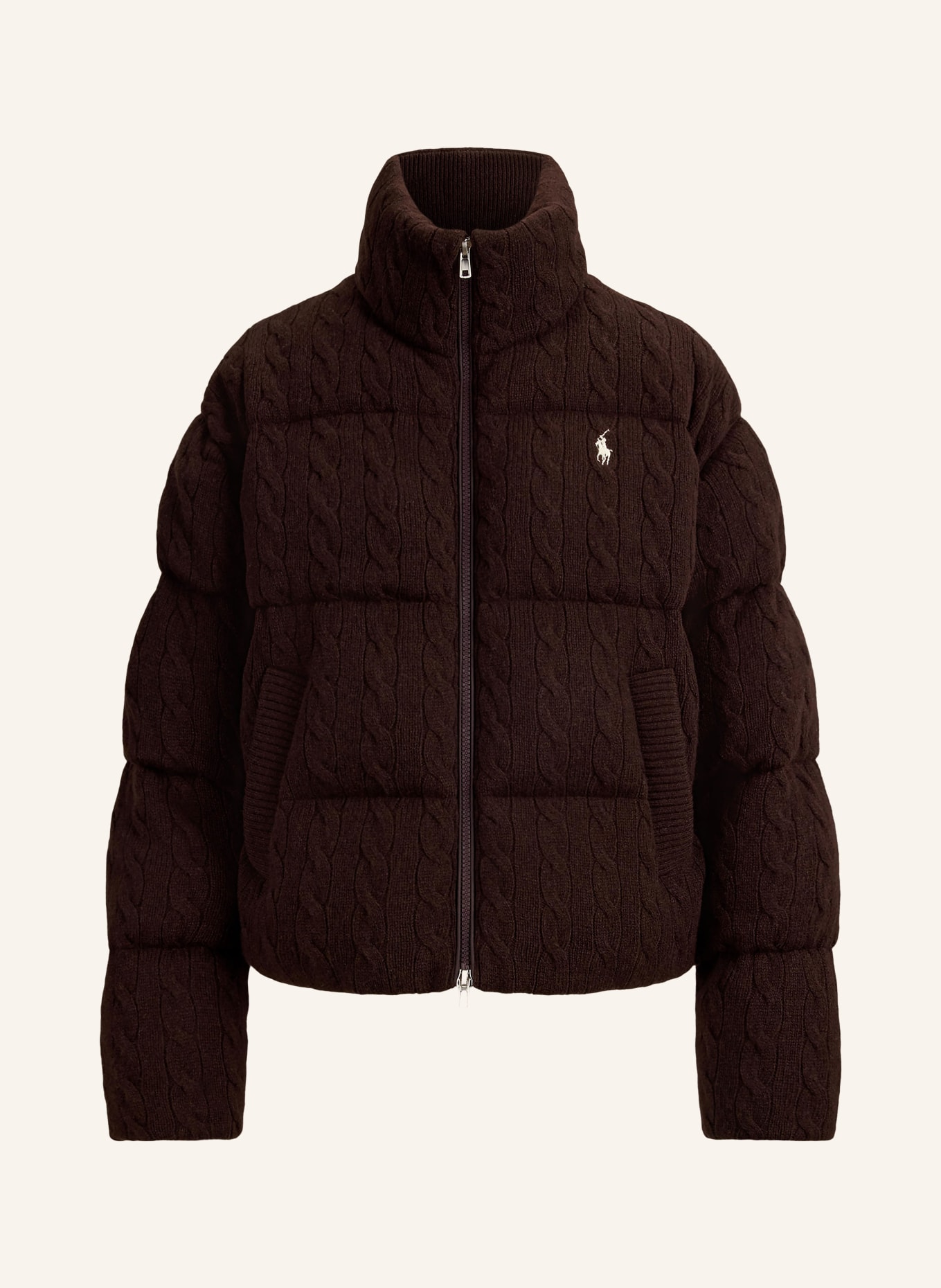 POLO RALPH LAUREN Steppjacke: DUNKELBRAUN / ECRU