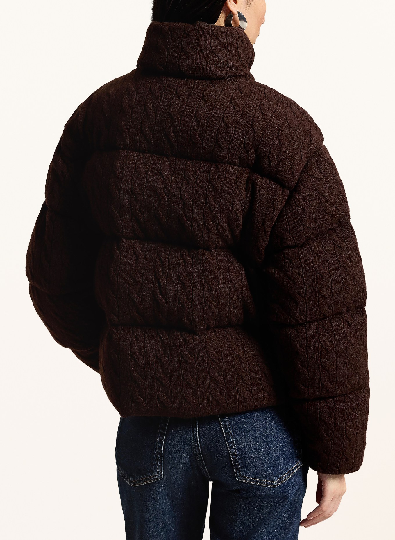 POLO RALPH LAUREN Steppjacke: DUNKELBRAUN / ECRU