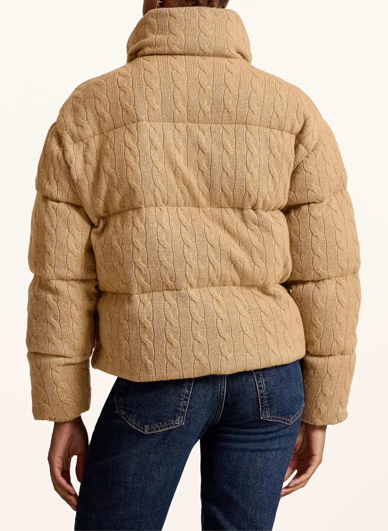 POLO RALPH LAUREN Steppjacke: CAMEL / DUNKELBLAU