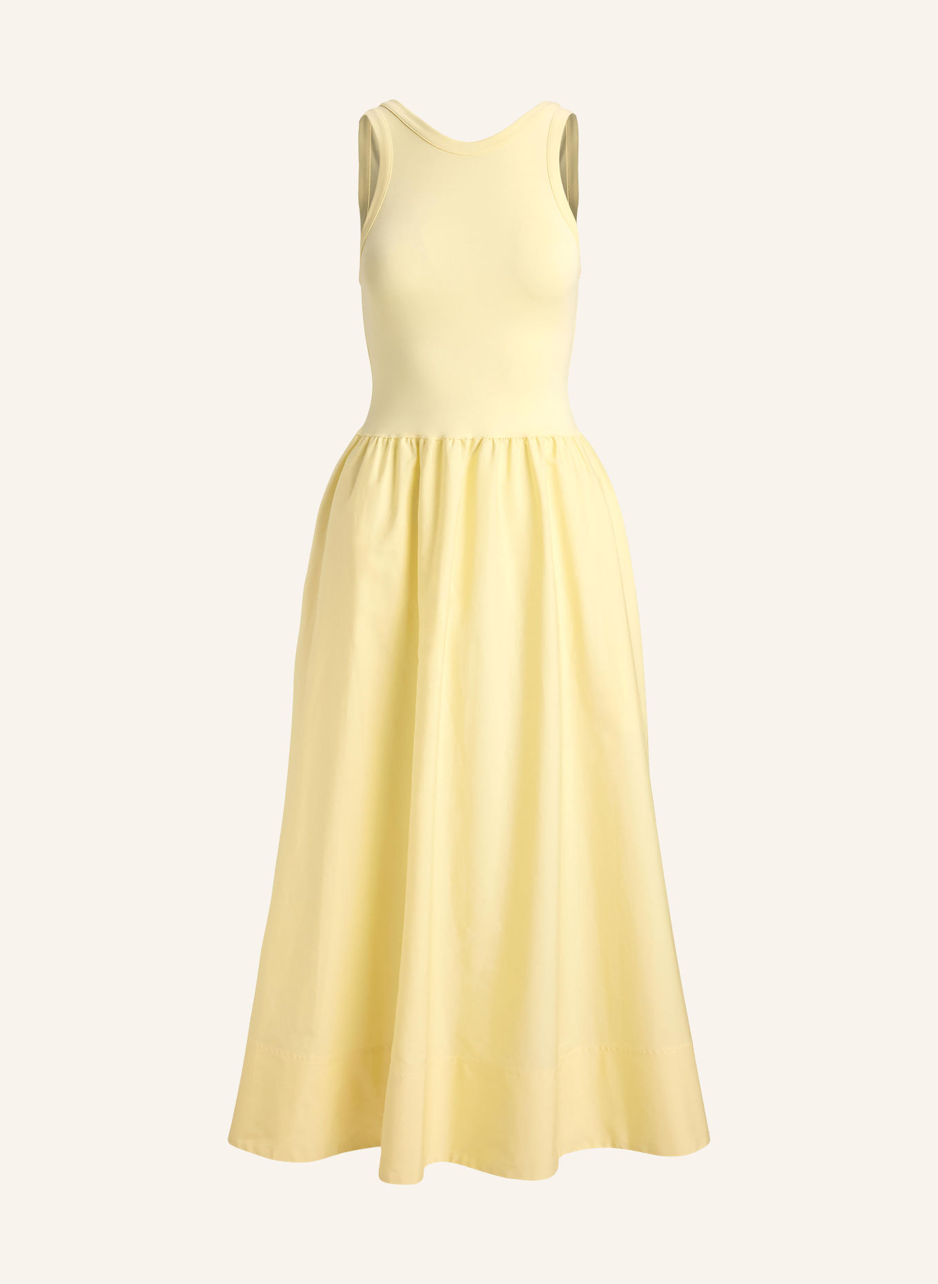 POLO RALPH LAUREN Kleid im Materialmix: GELB