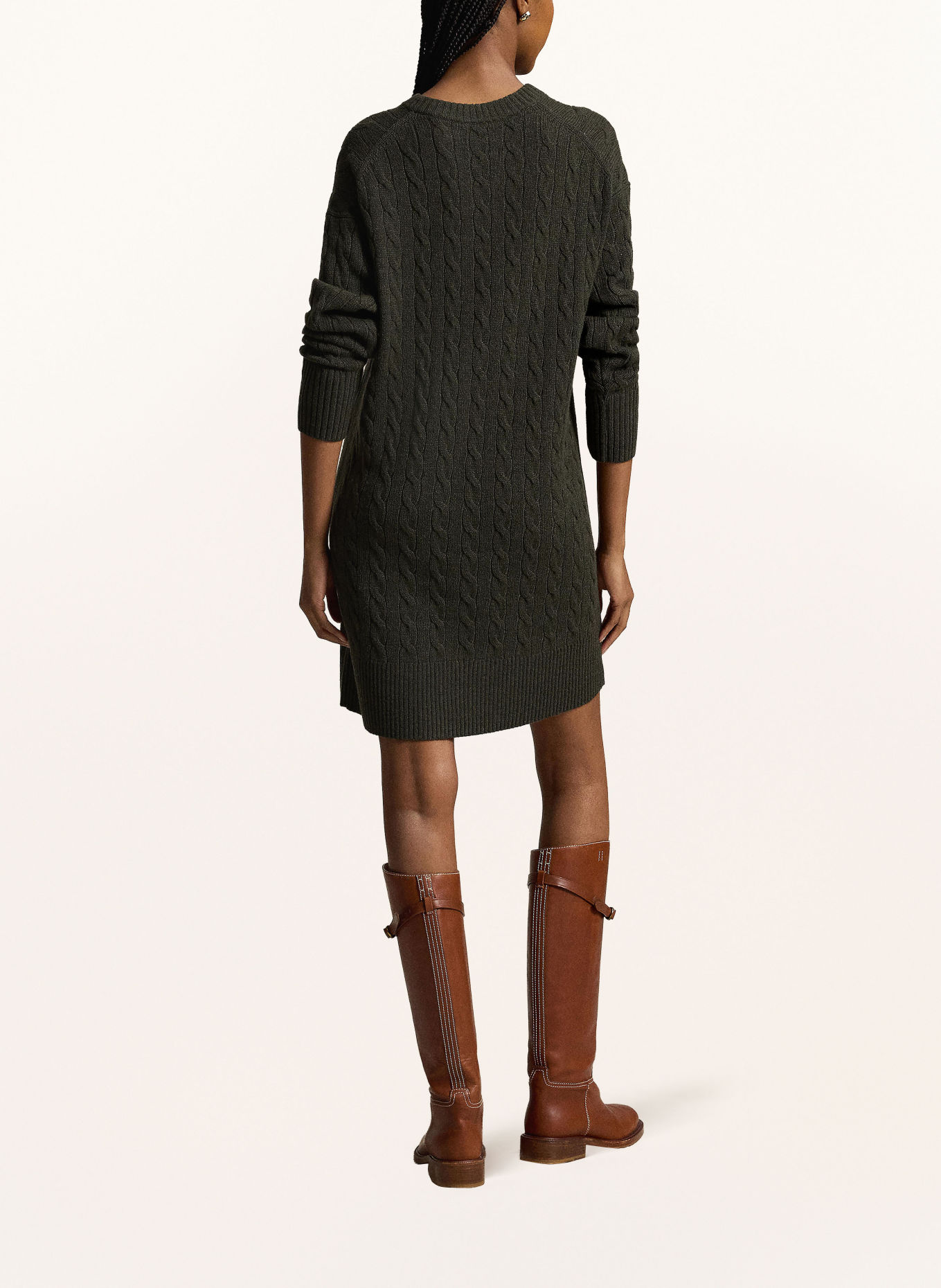 POLO RALPH LAUREN Knit dress: DARK GREEN
