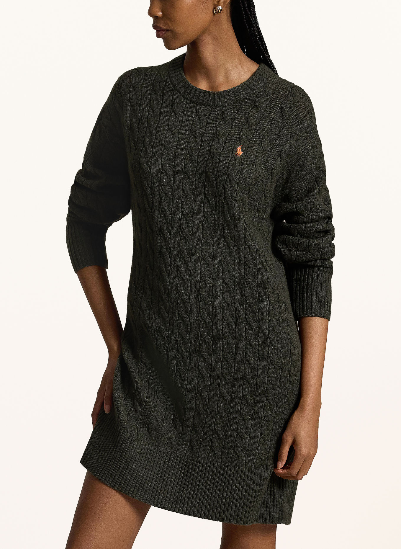 POLO RALPH LAUREN Knit dress: DARK GREEN