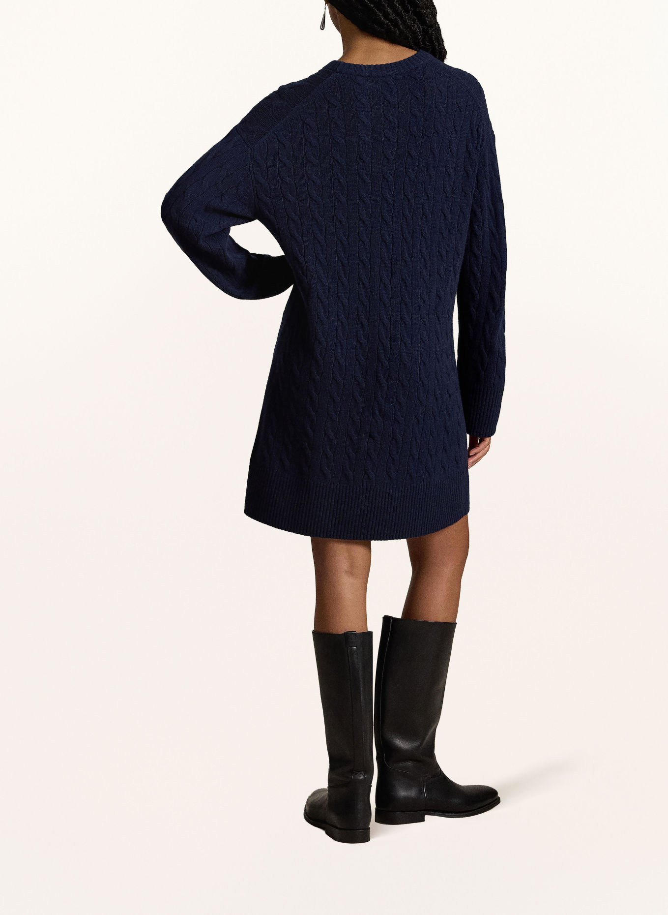 POLO RALPH LAUREN Knit dress: DARK BLUE