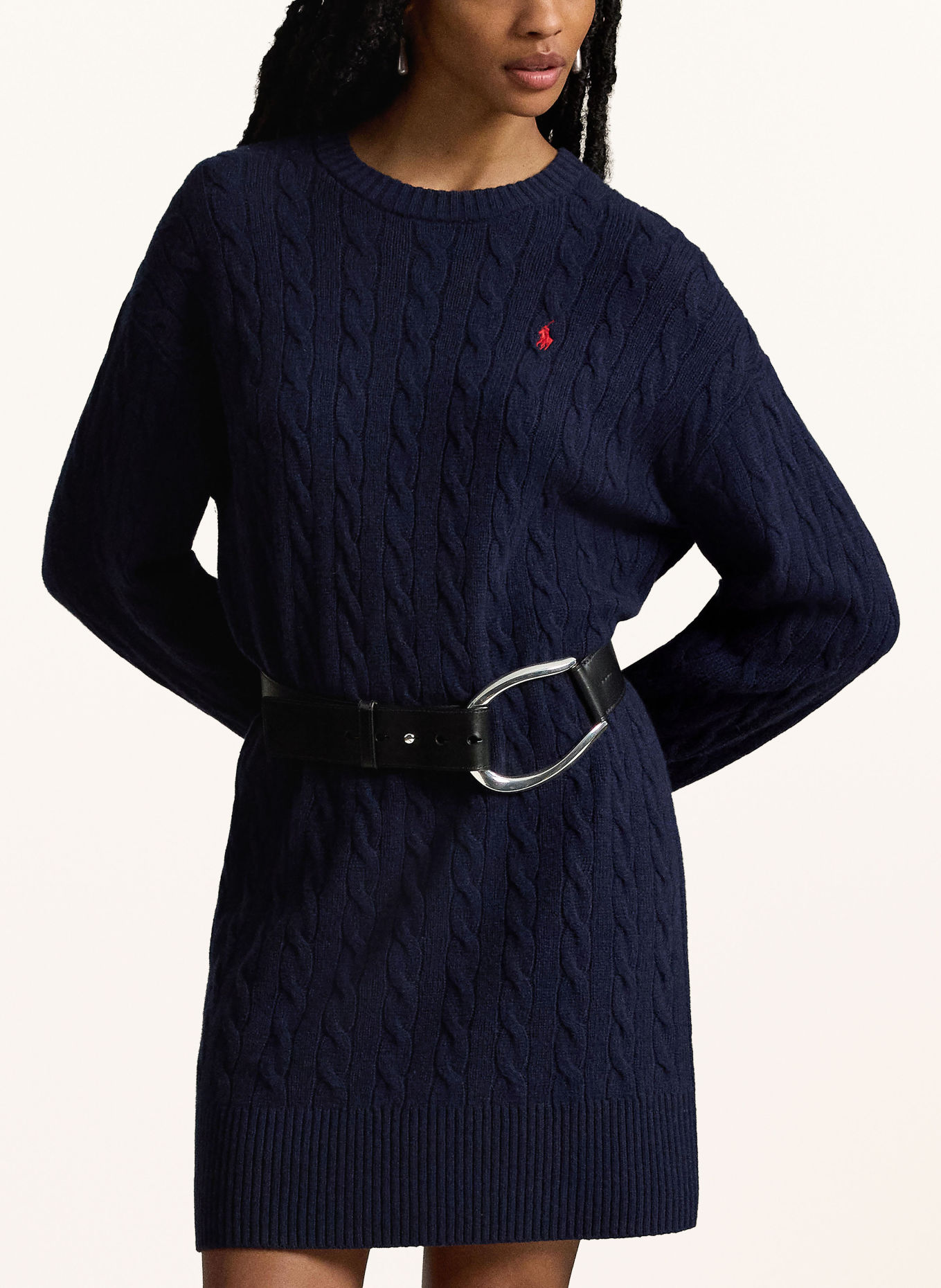 POLO RALPH LAUREN Knit dress: DARK BLUE