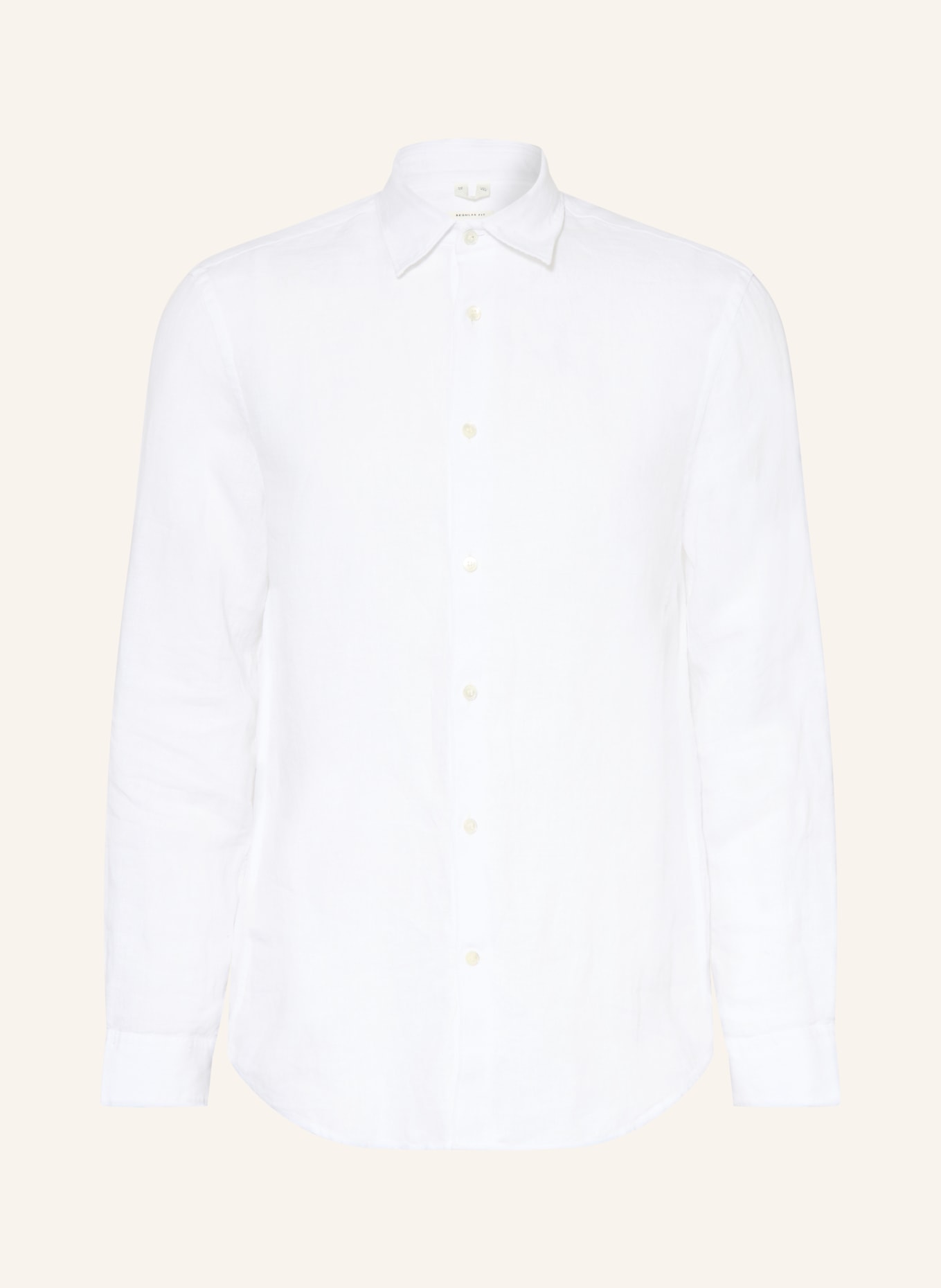 ARKET Regular-Fit Linen Shirt: WHITE