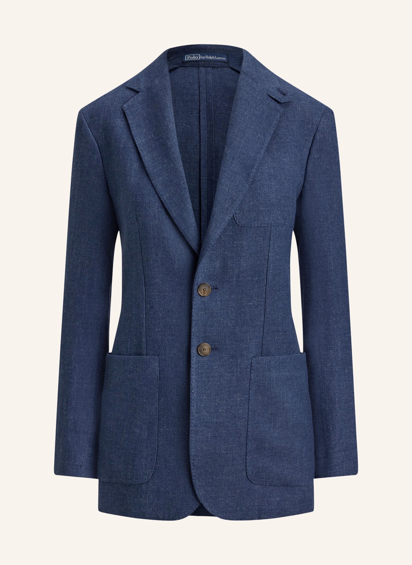 POLO RALPH LAUREN Jeansblazer mit Leinen: BLAU