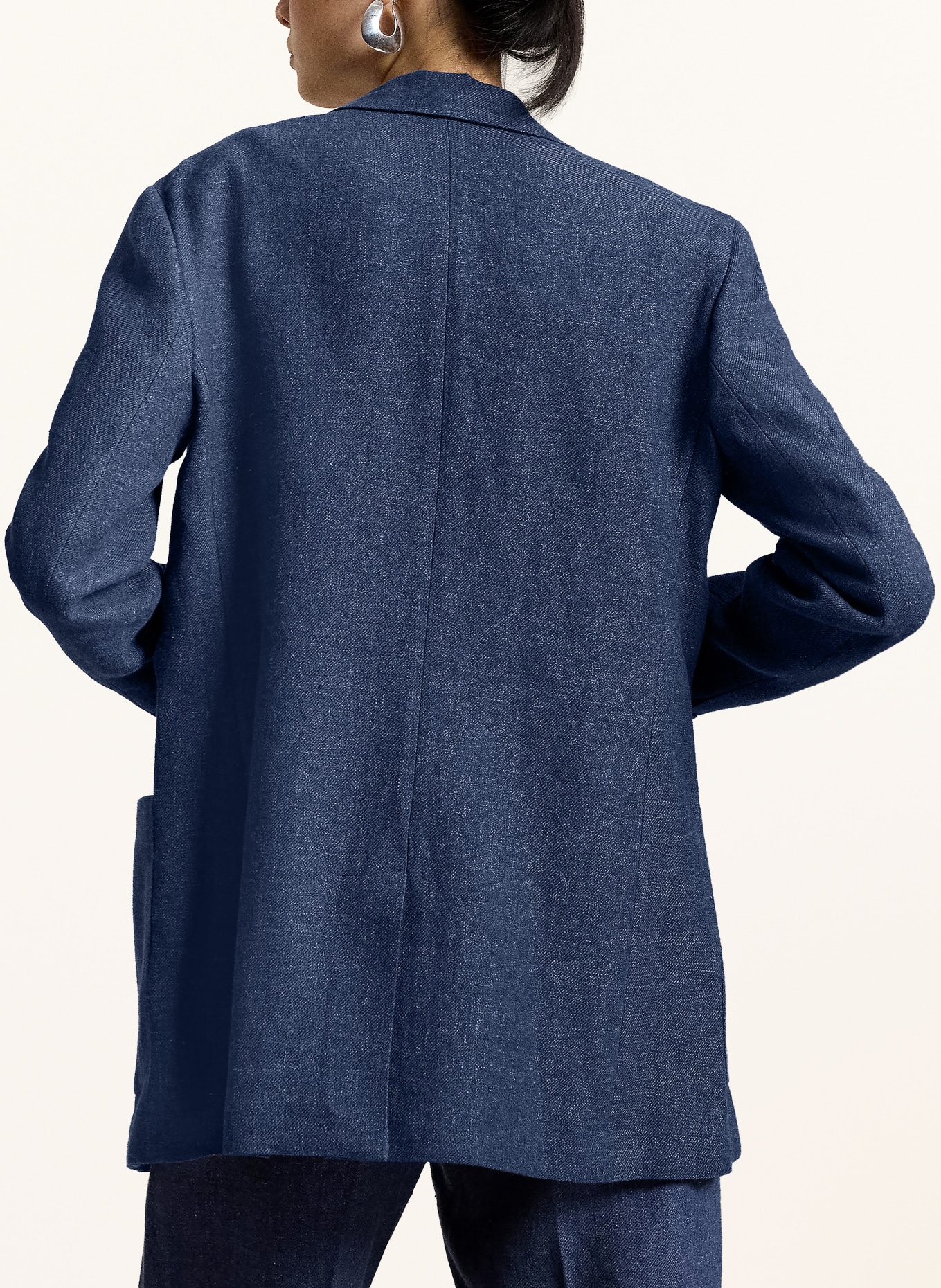 POLO RALPH LAUREN Jeansblazer mit Leinen: BLAU