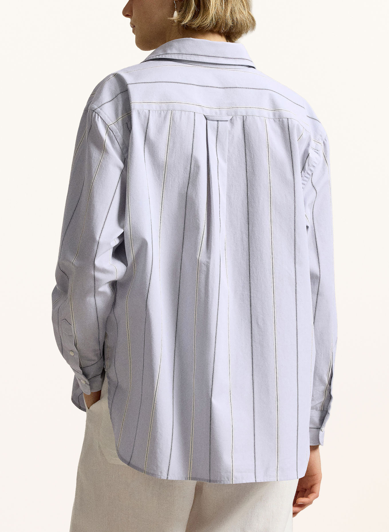 POLO RALPH LAUREN Hemdbluse: BLAUGRAU / ECRU / DUNKELBLAU